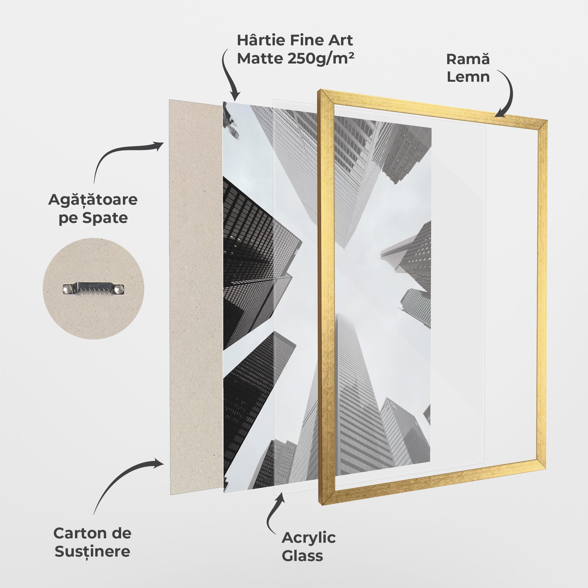 Poster Înrămat High Grey Building mockup 1