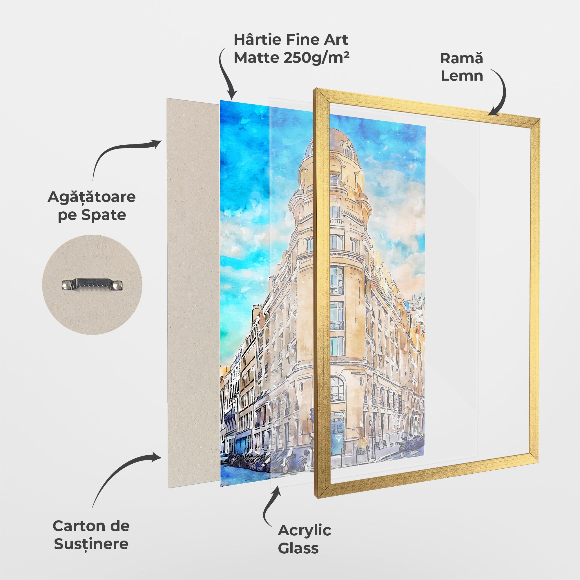 Poster Înrămat Paris Painting mockup 1