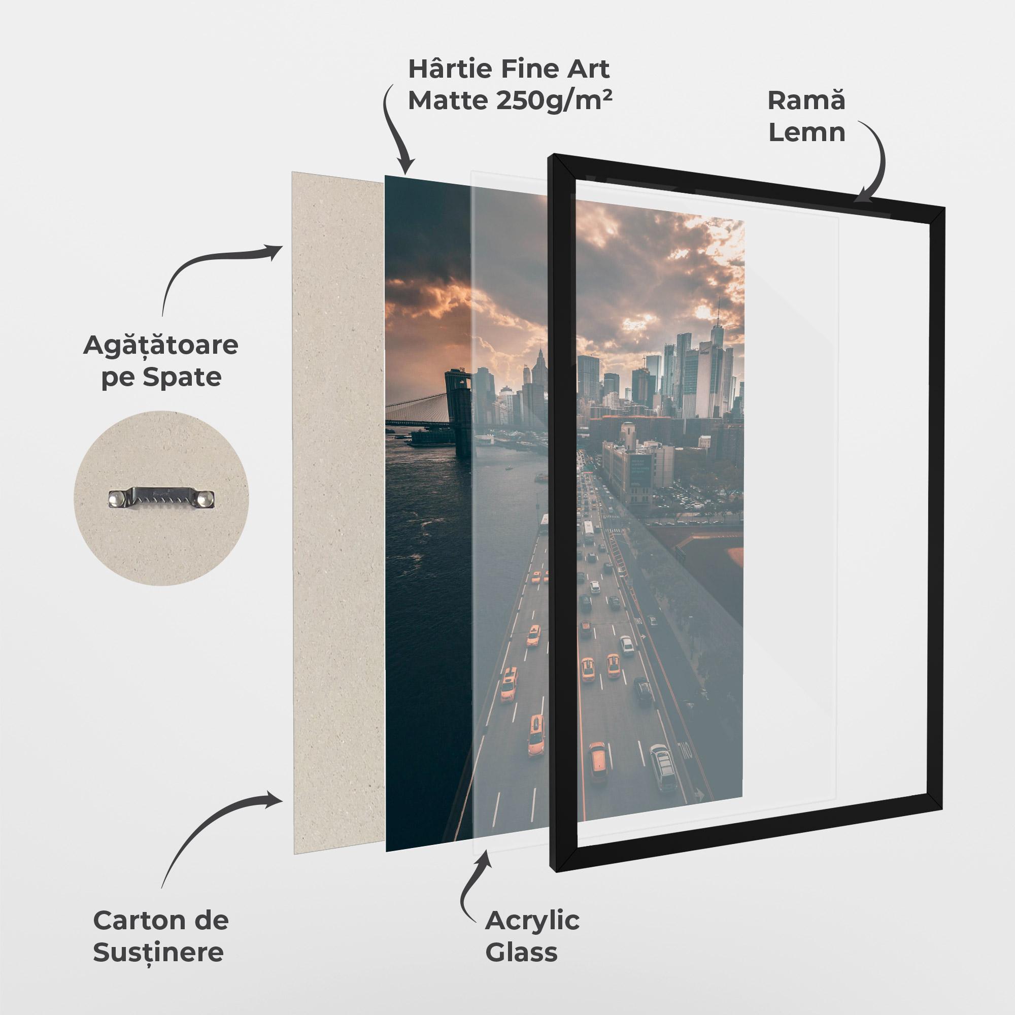 Poster Înrămat Above City mockup 1