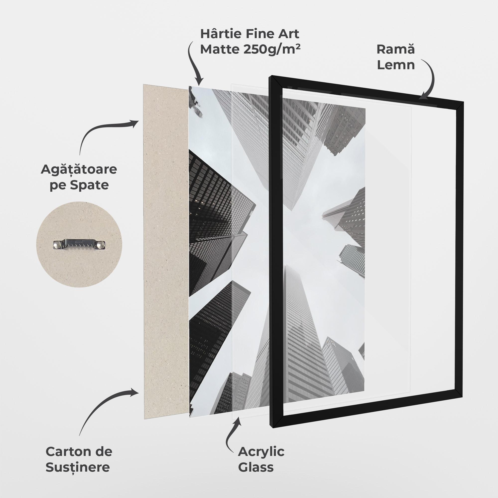 Poster Înrămat High Grey Building mockup 1