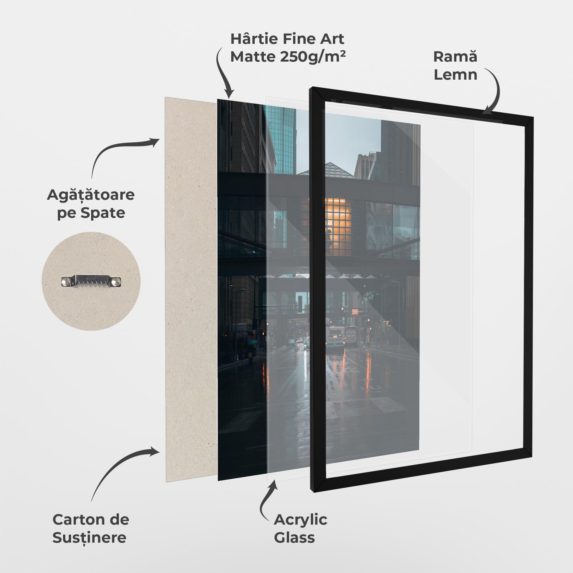 Poster Înrămat Worm Light Building mockup 1