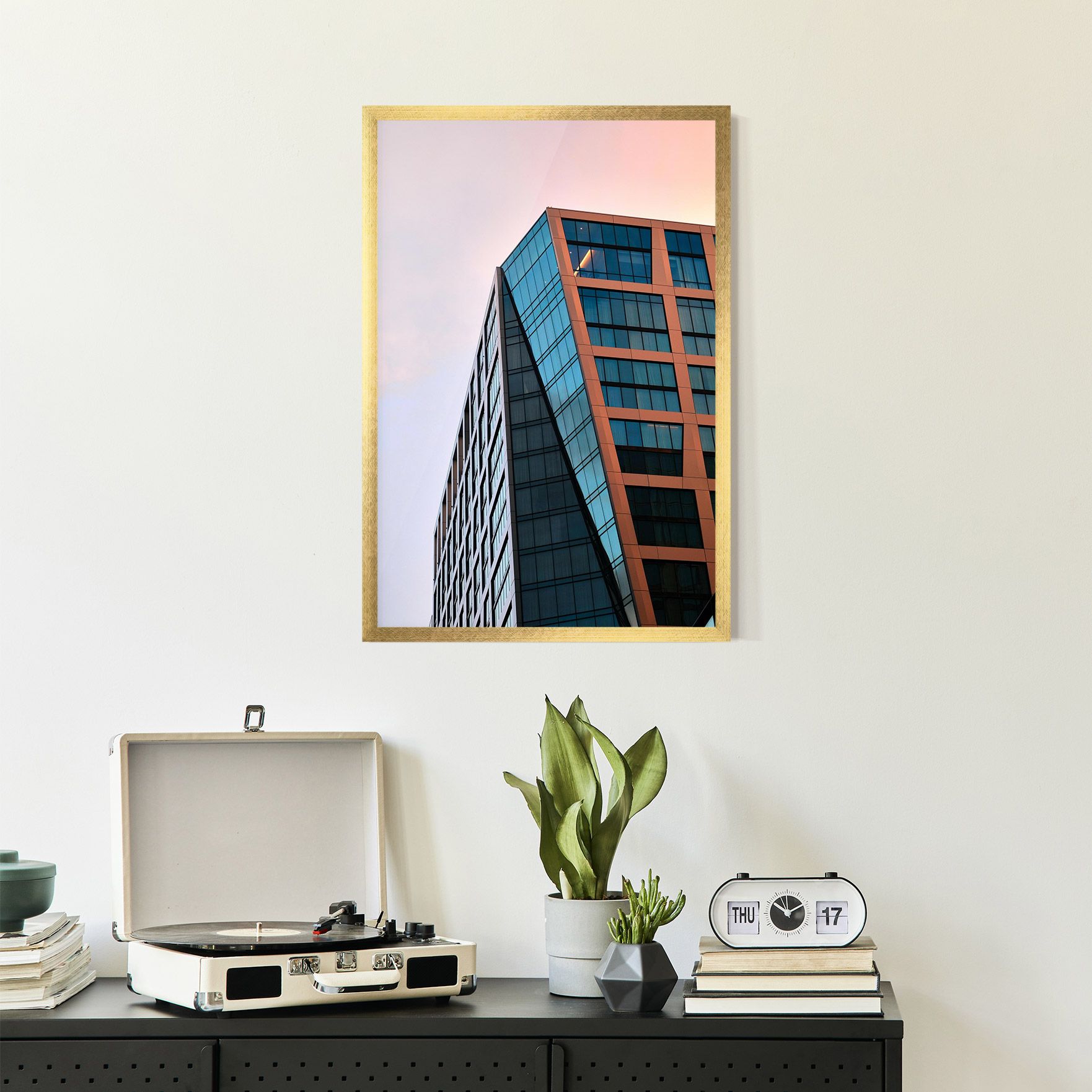 Blue Glass Building mockup 2