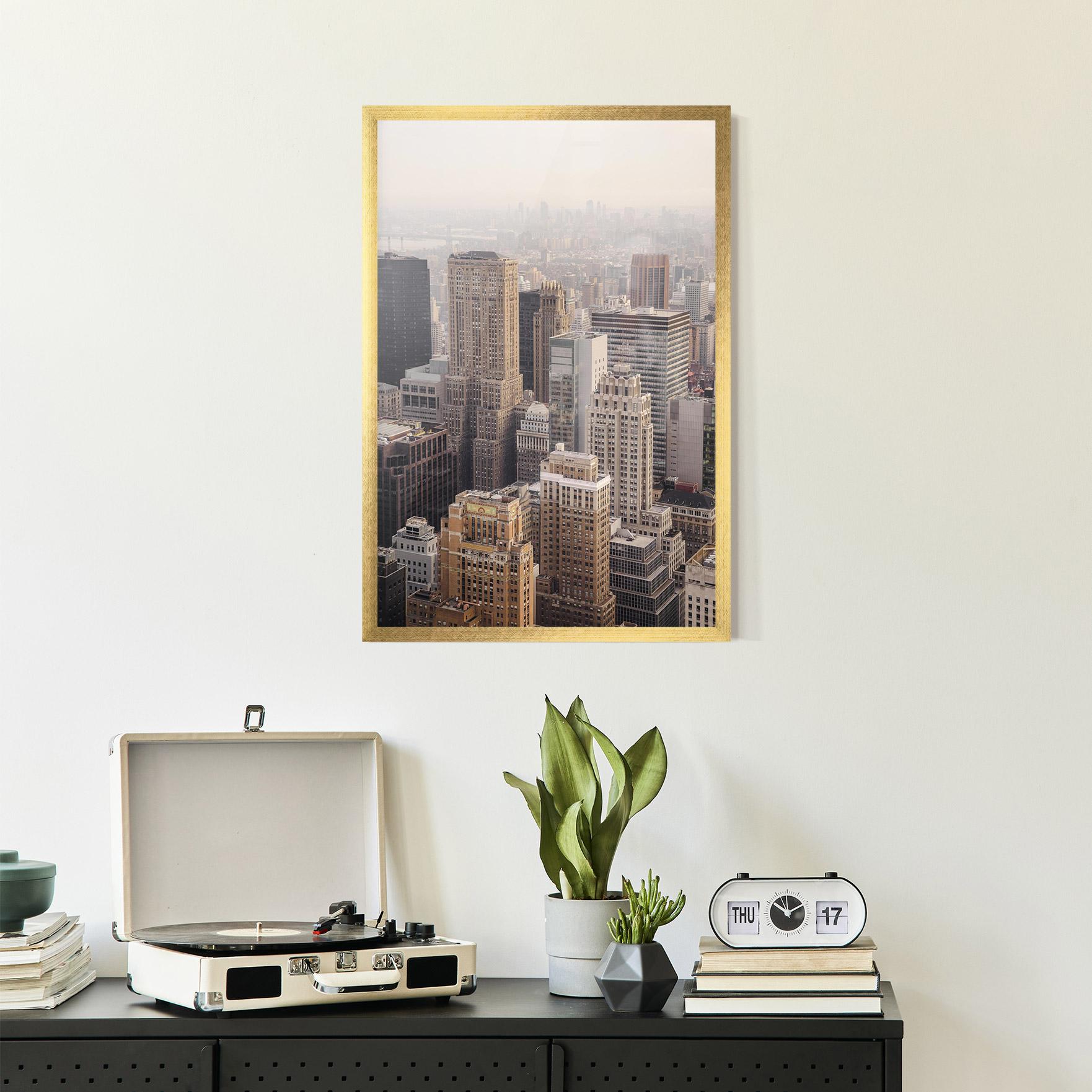 Poster Înrămat Cream Tower mockup 2