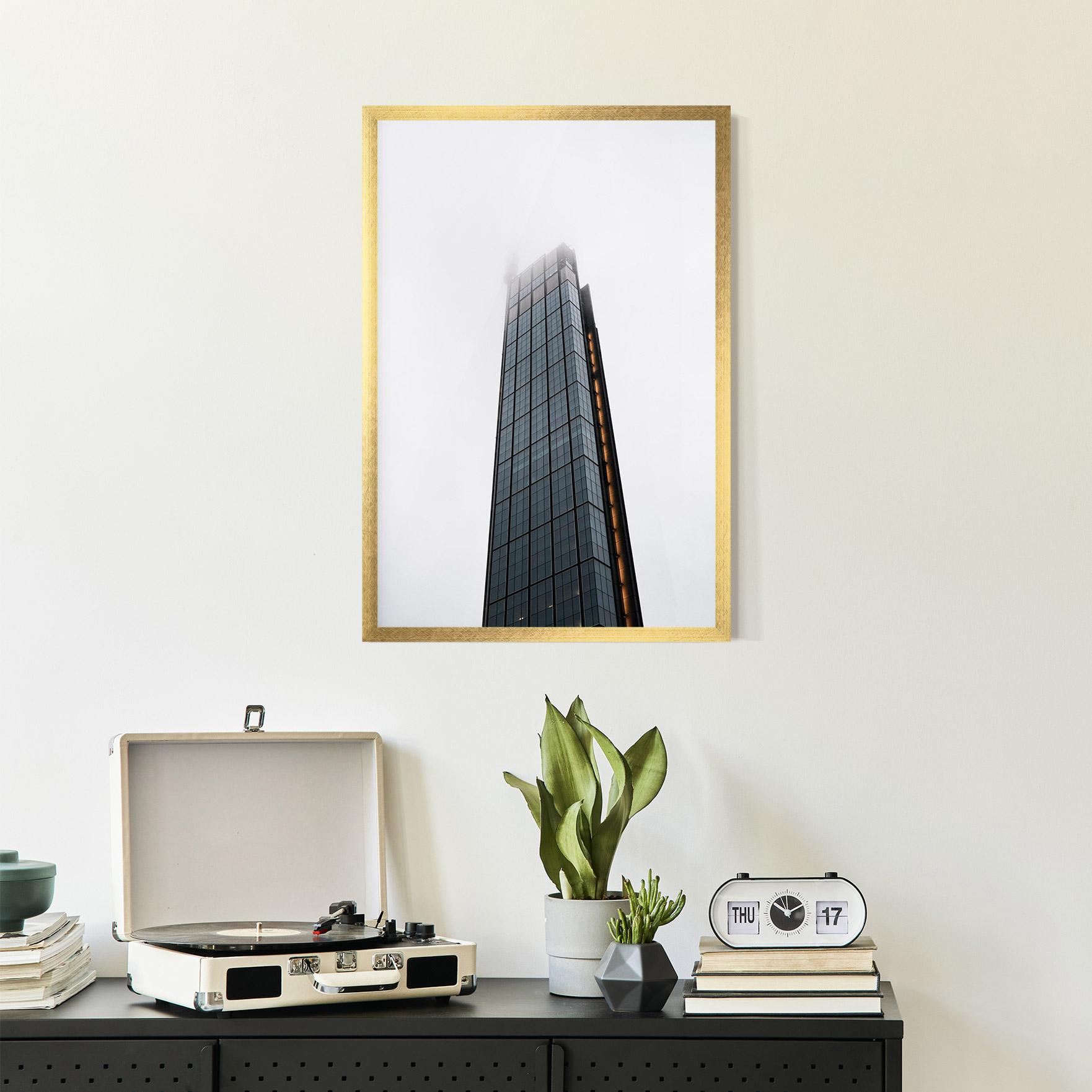 Poster Înrămat Foggy High Building mockup 2