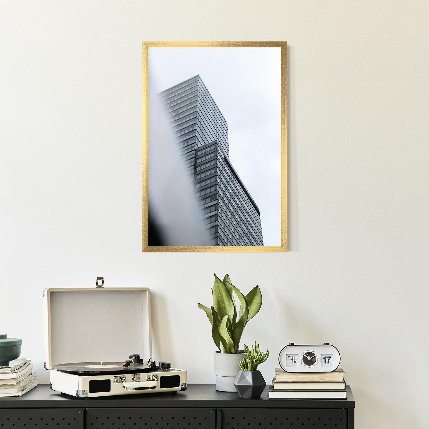 Poster Înrămat Grey White Building mockup 2