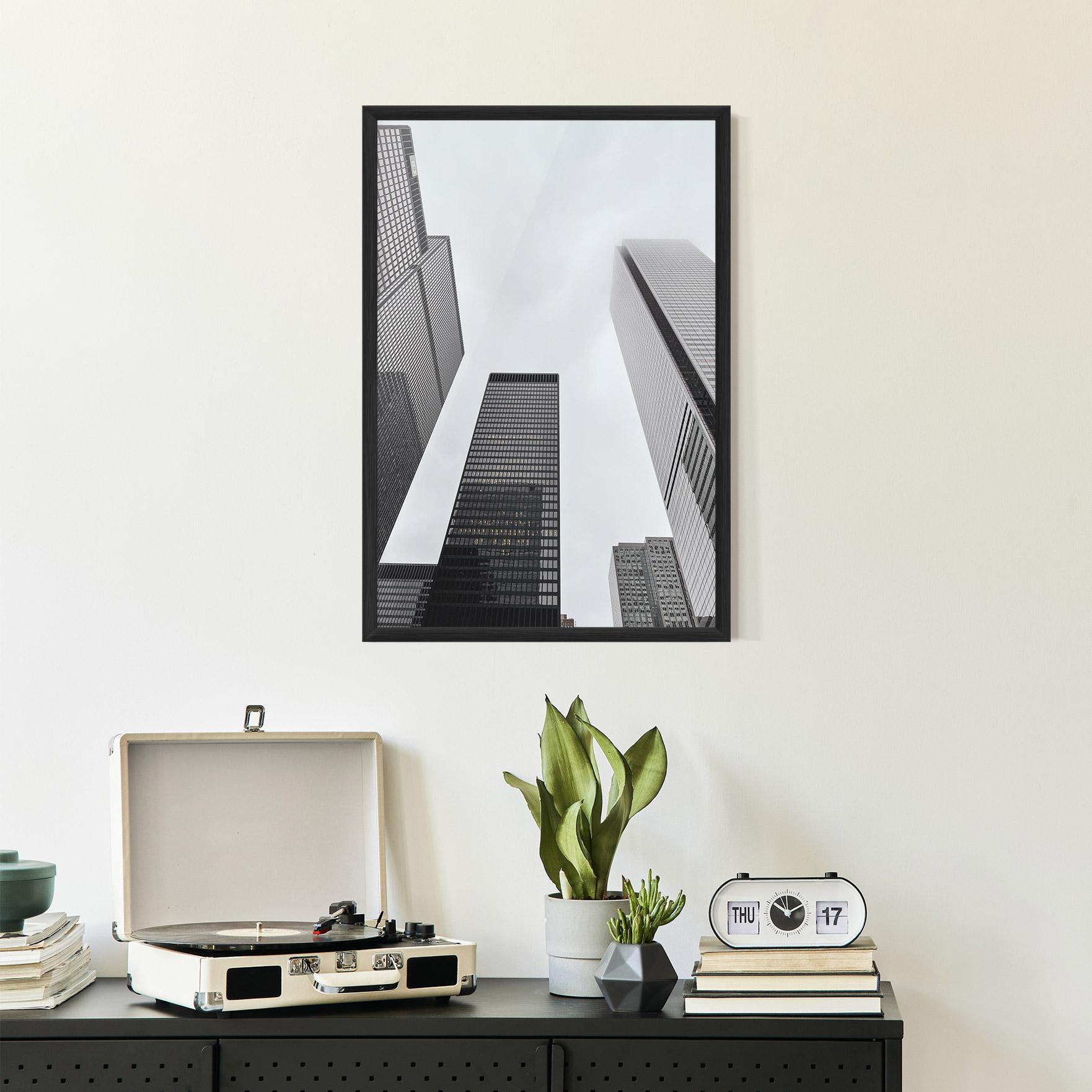 Poster Înrămat Grey High Building mockup 2