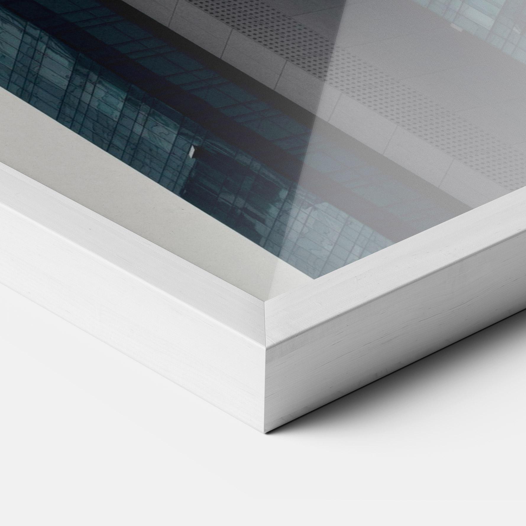 Poster Înrămat Blue High Building mockup 3