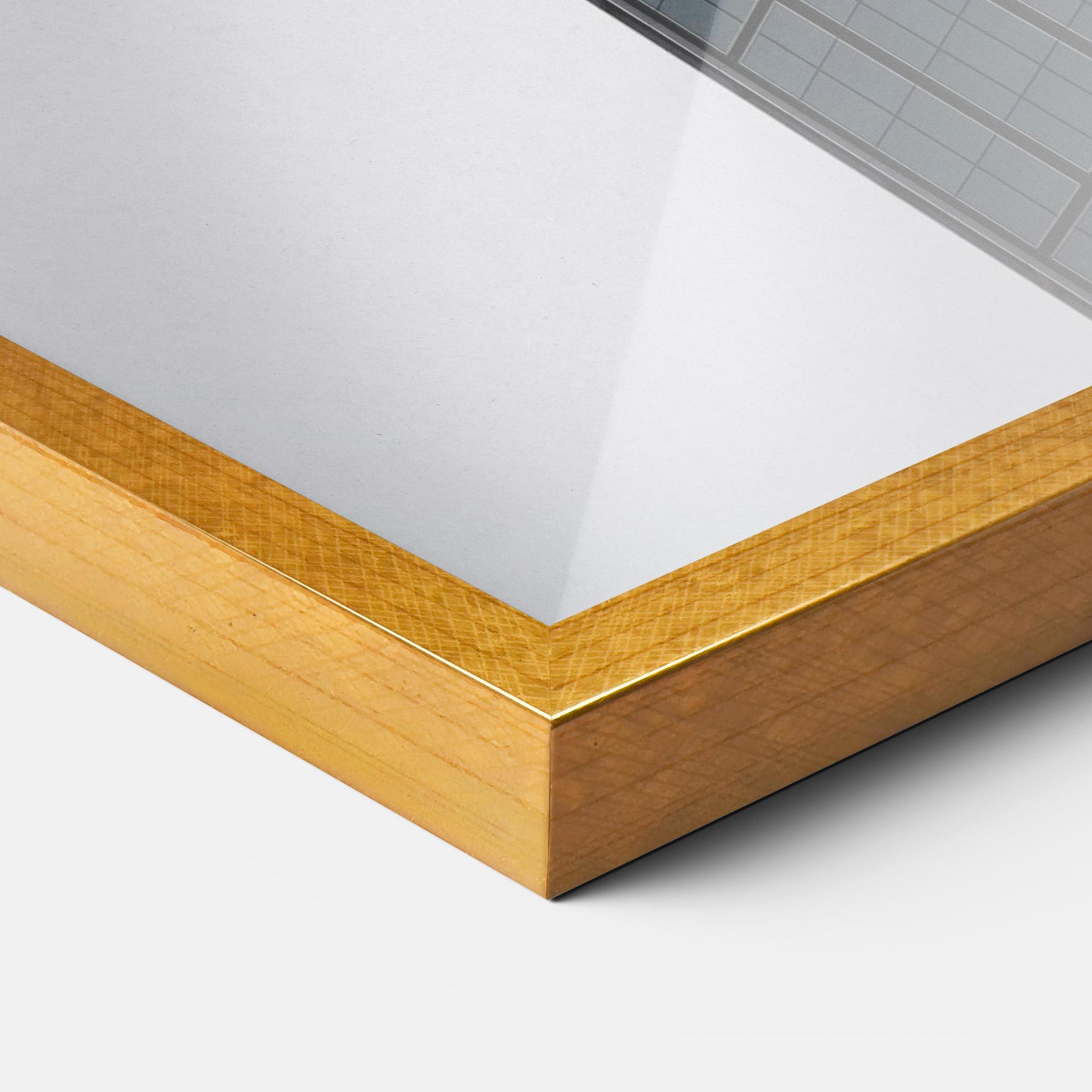 Poster Înrămat Foggy High Building mockup 3