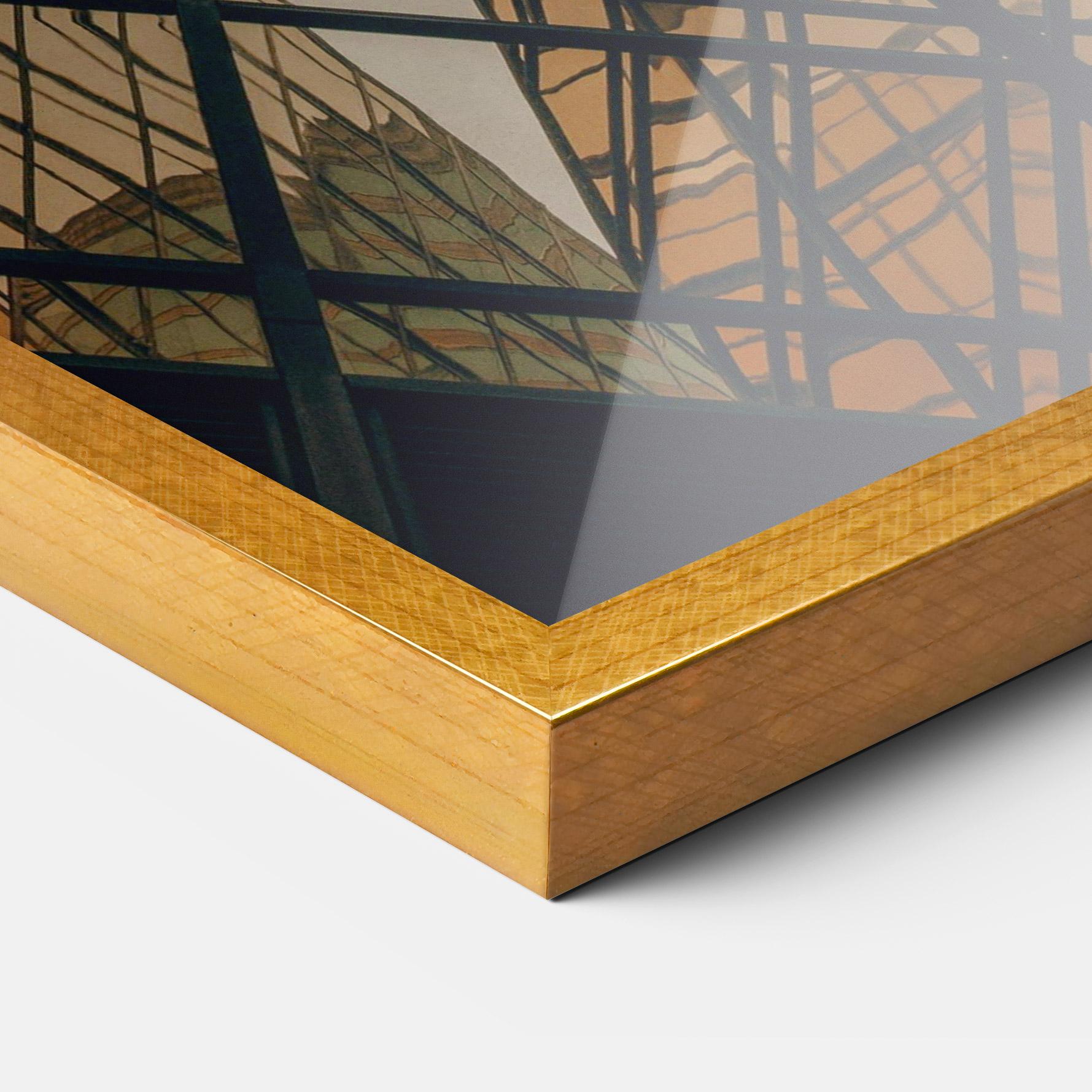 Poster Înrămat Orange Glass Building mockup 3