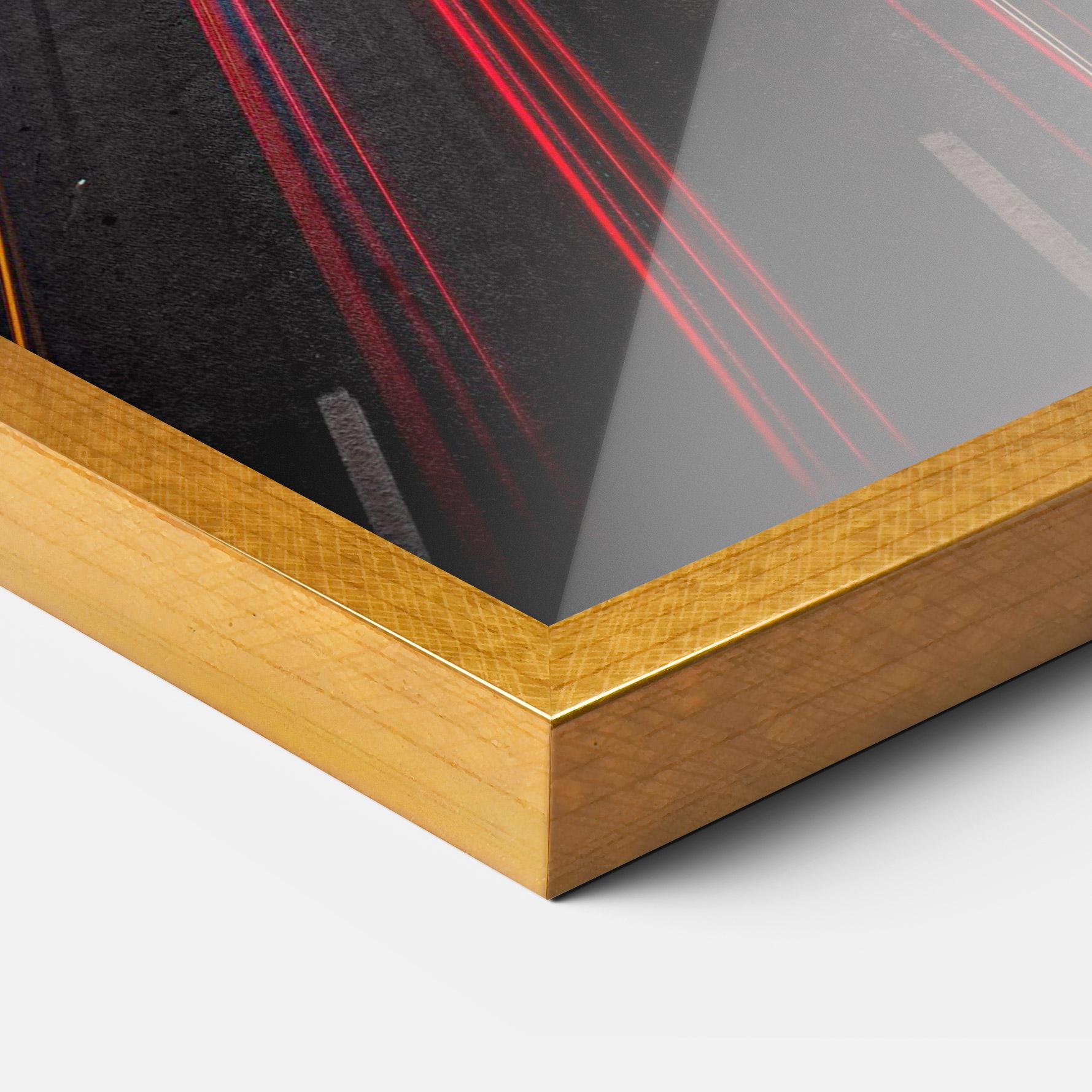 Poster Înrămat Red Car Lightgs mockup 3