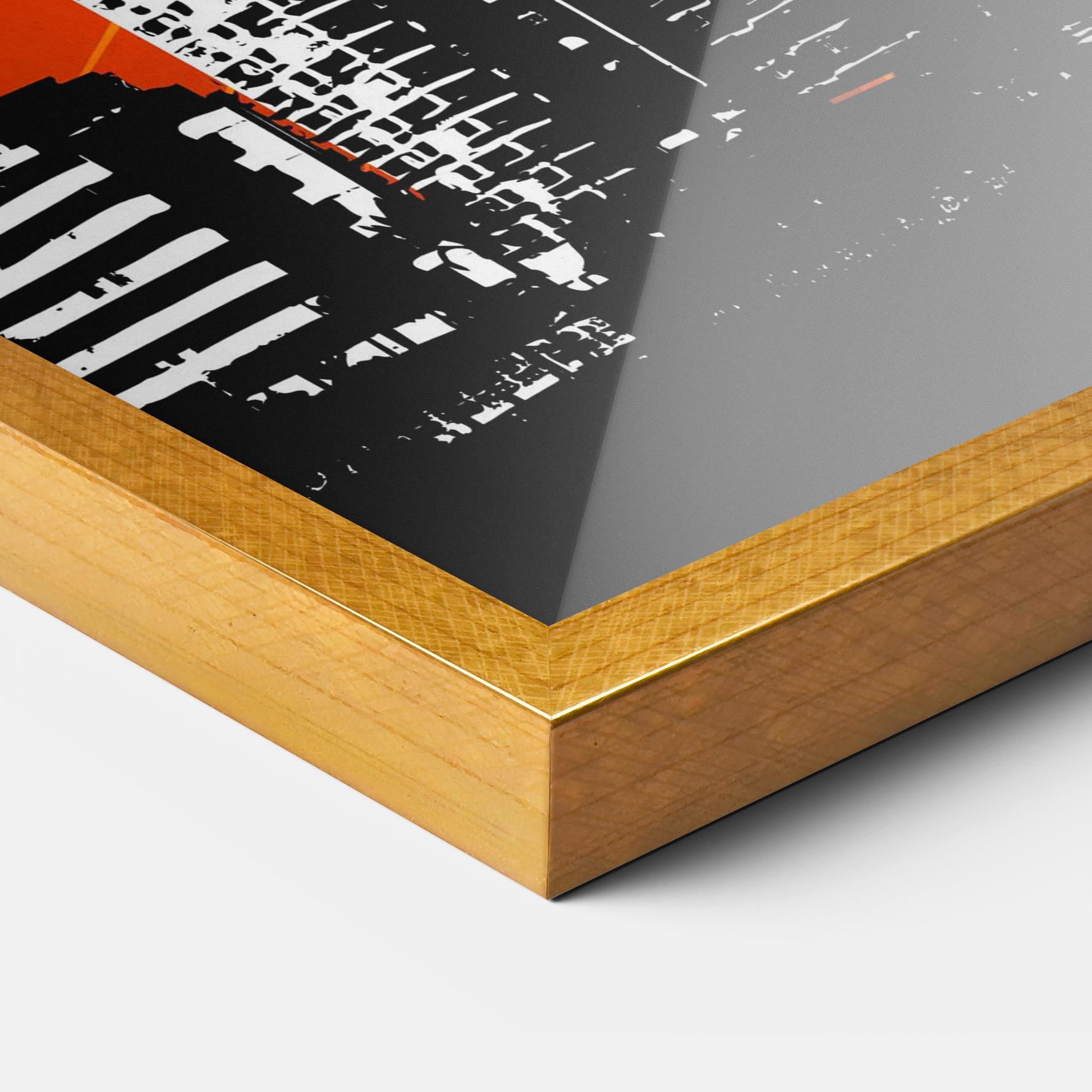 Poster Înrămat Sunset Building mockup 3