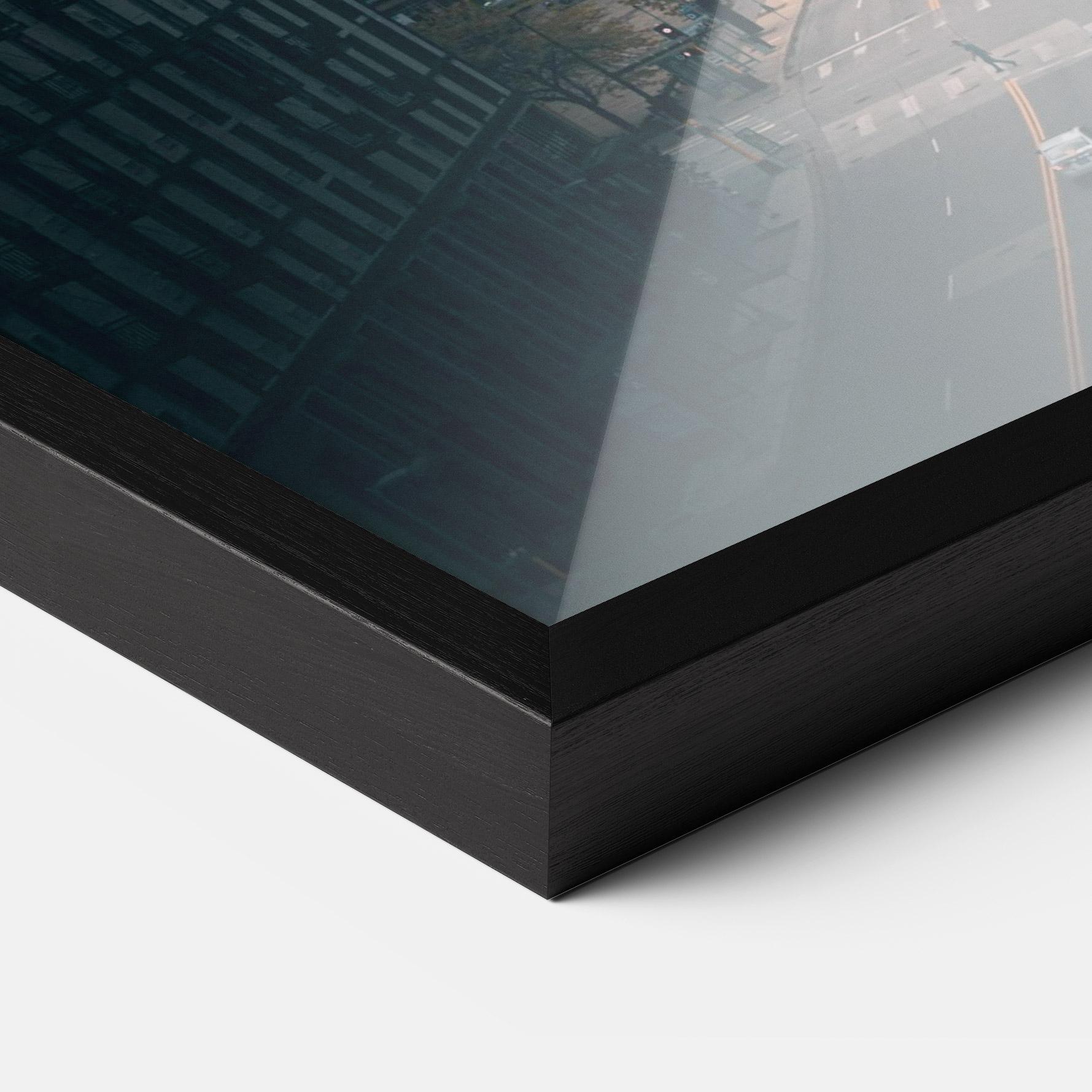 Poster Înrămat Big Blue Building mockup 3