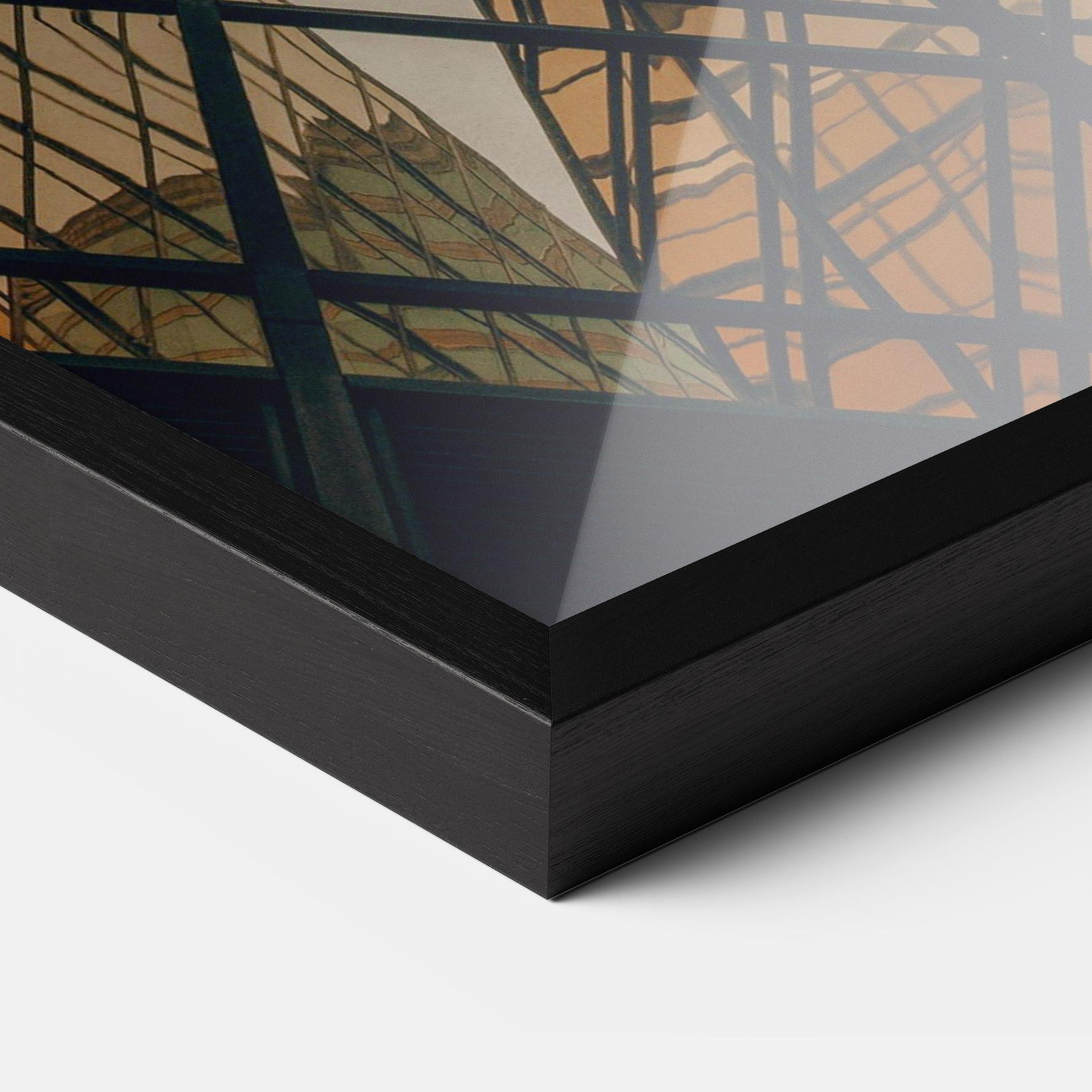 Poster Înrămat Orange Glass Building mockup 3