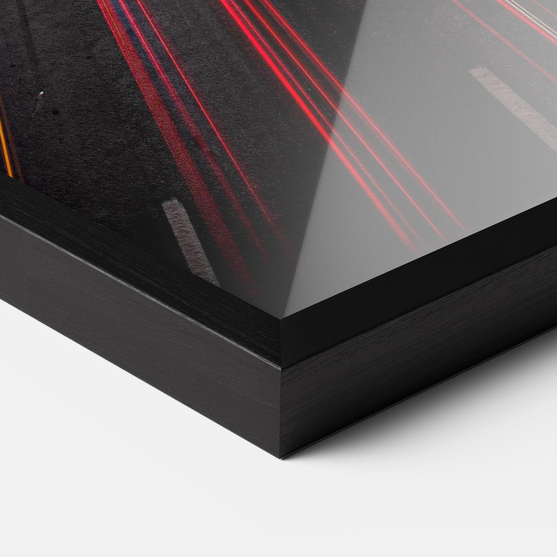 Poster Înrămat Red Car Lightgs mockup 3