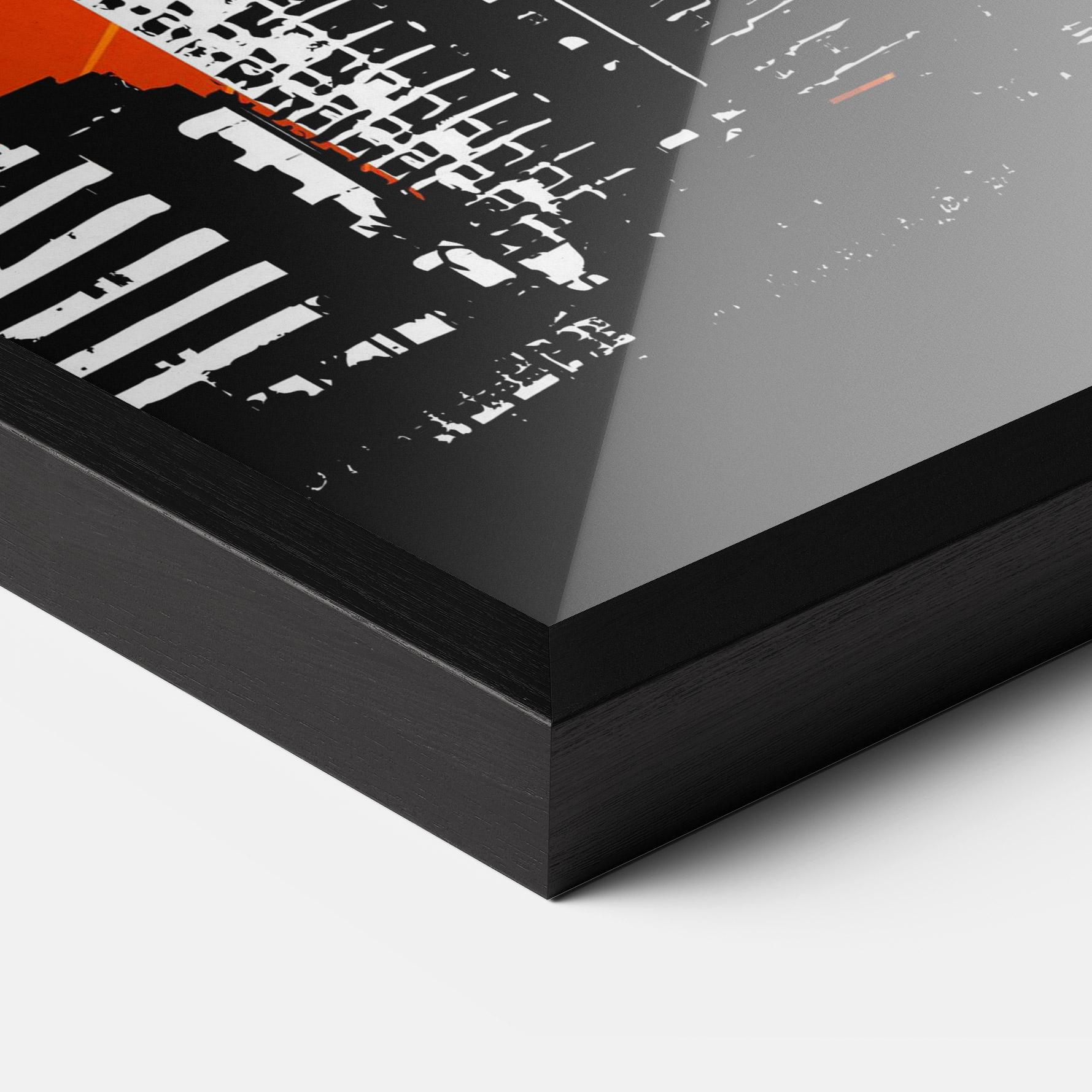 Poster Înrămat Sunset Building mockup 3