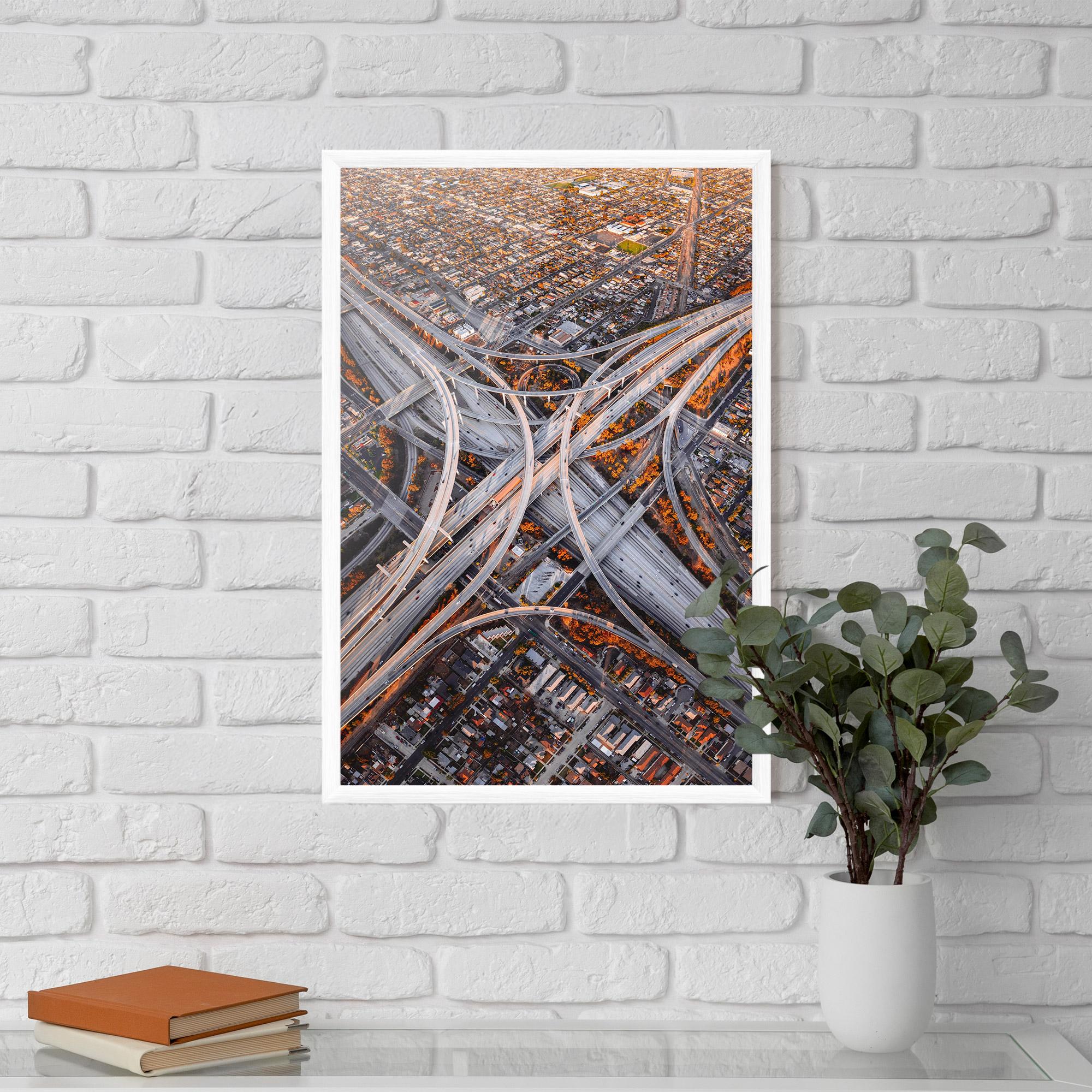 Poster Înrămat Big Road City mockup 5