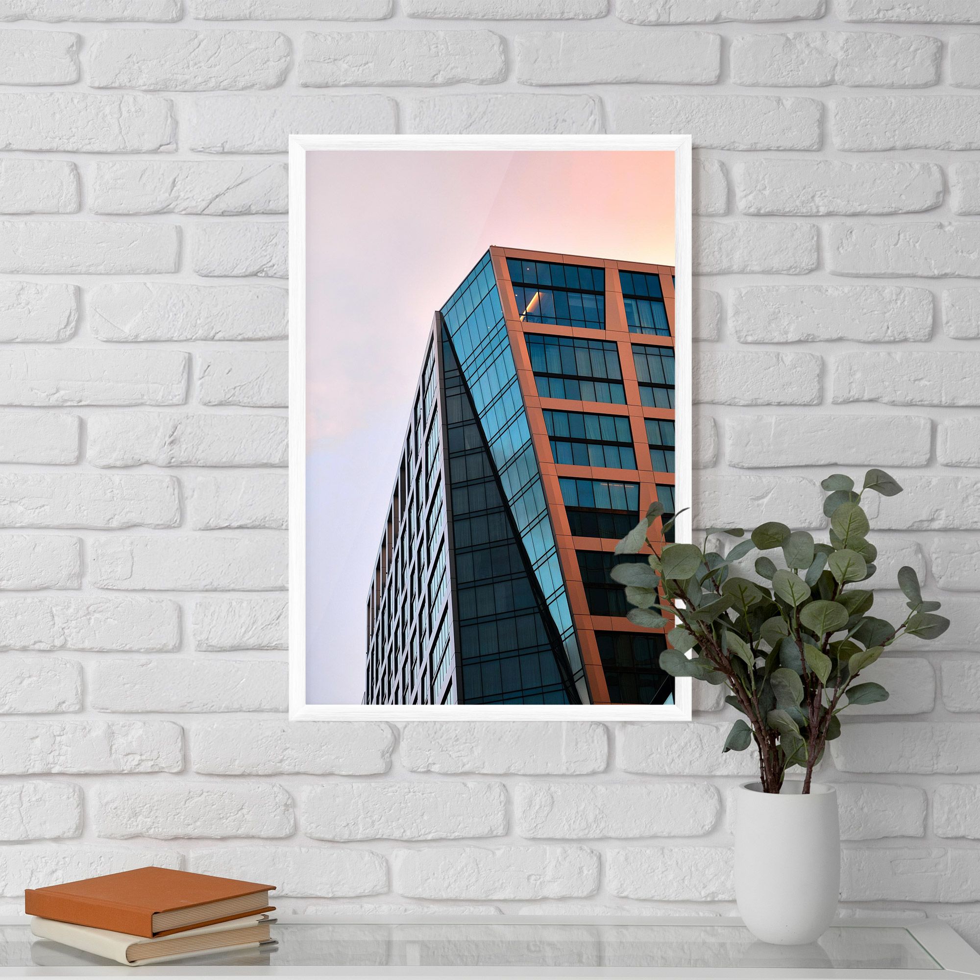 Blue Glass Building mockup 5