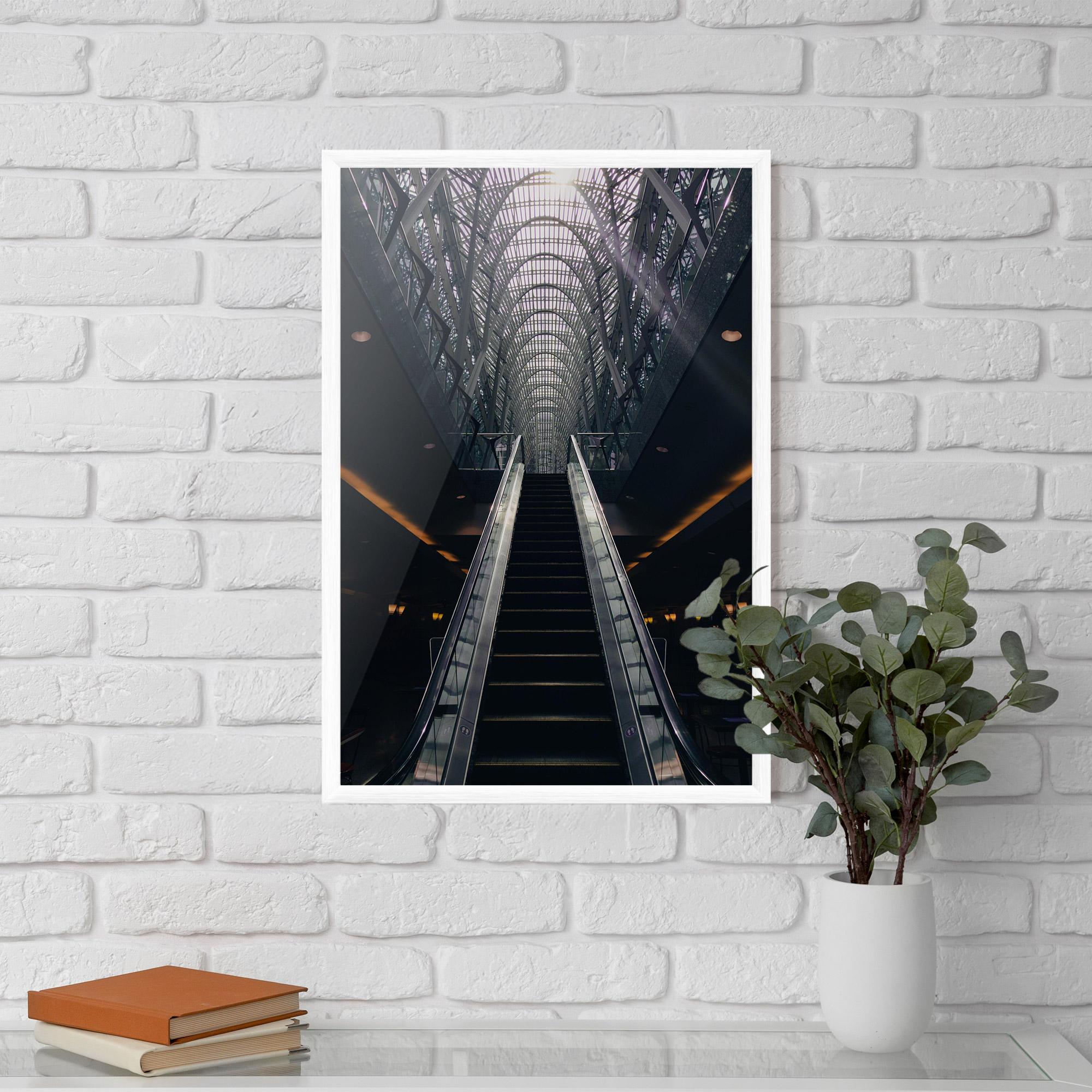 Poster Înrămat Grey Stairs Building mockup 5