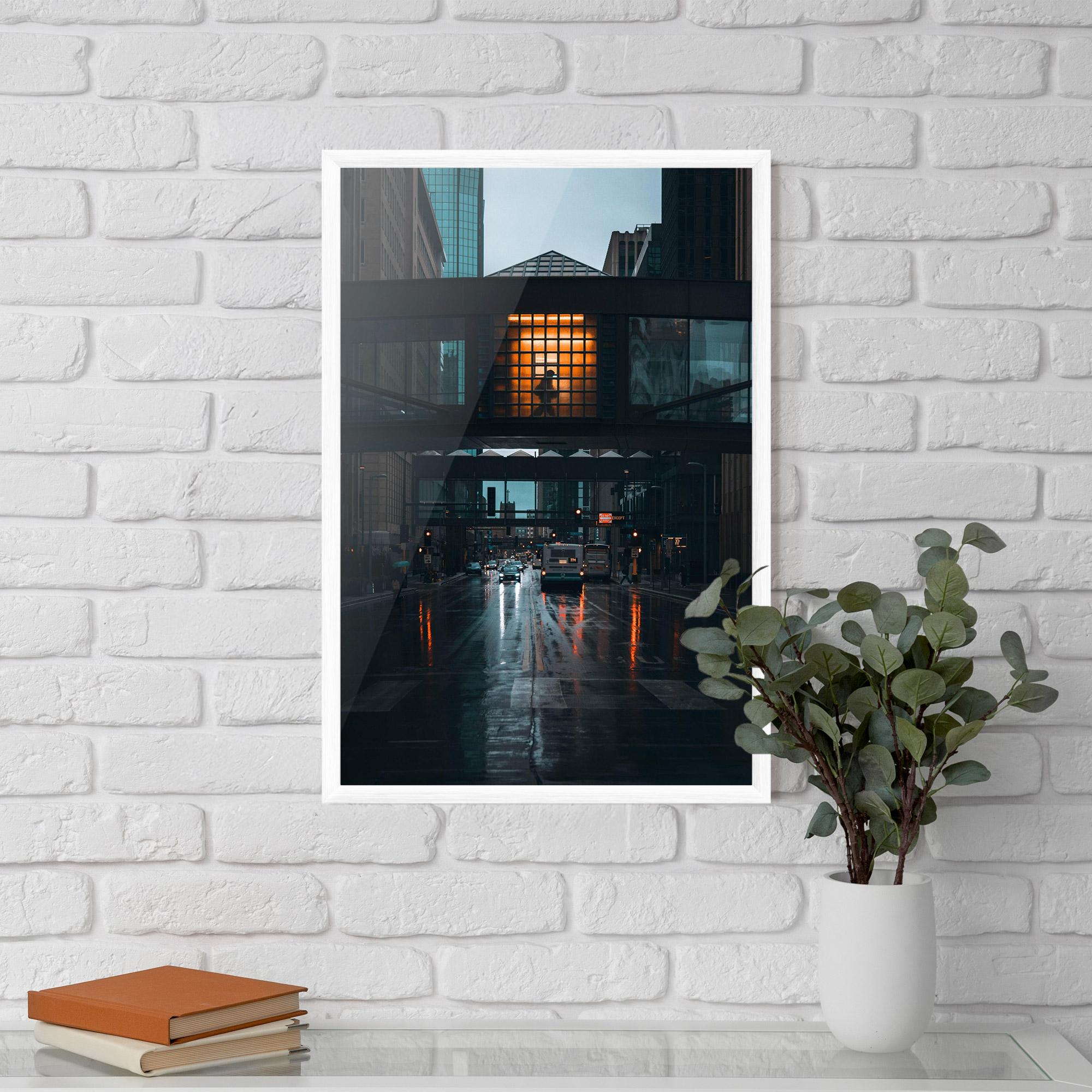 Poster Înrămat Worm Light Building mockup 5