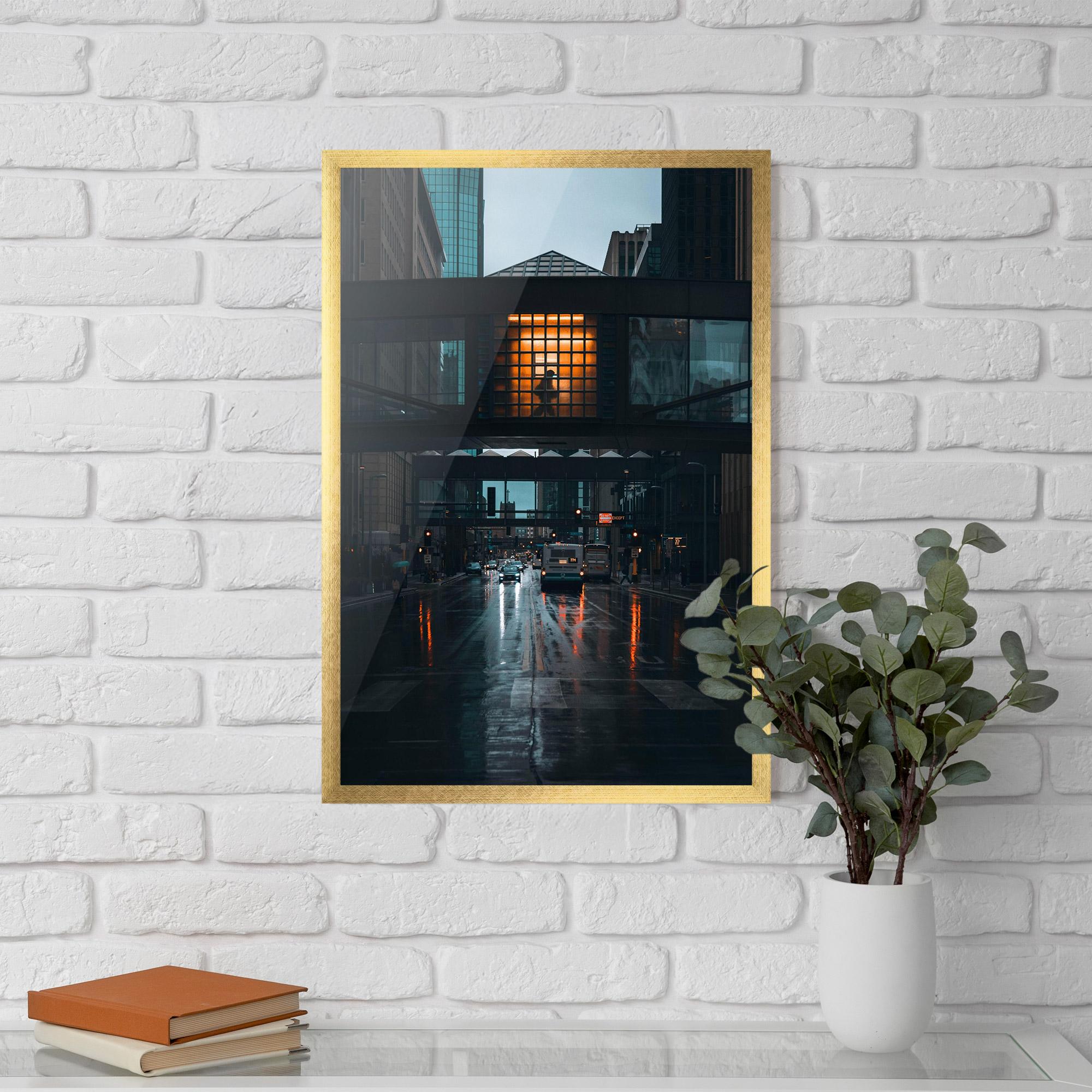 Poster Înrămat Worm Light Building mockup 5