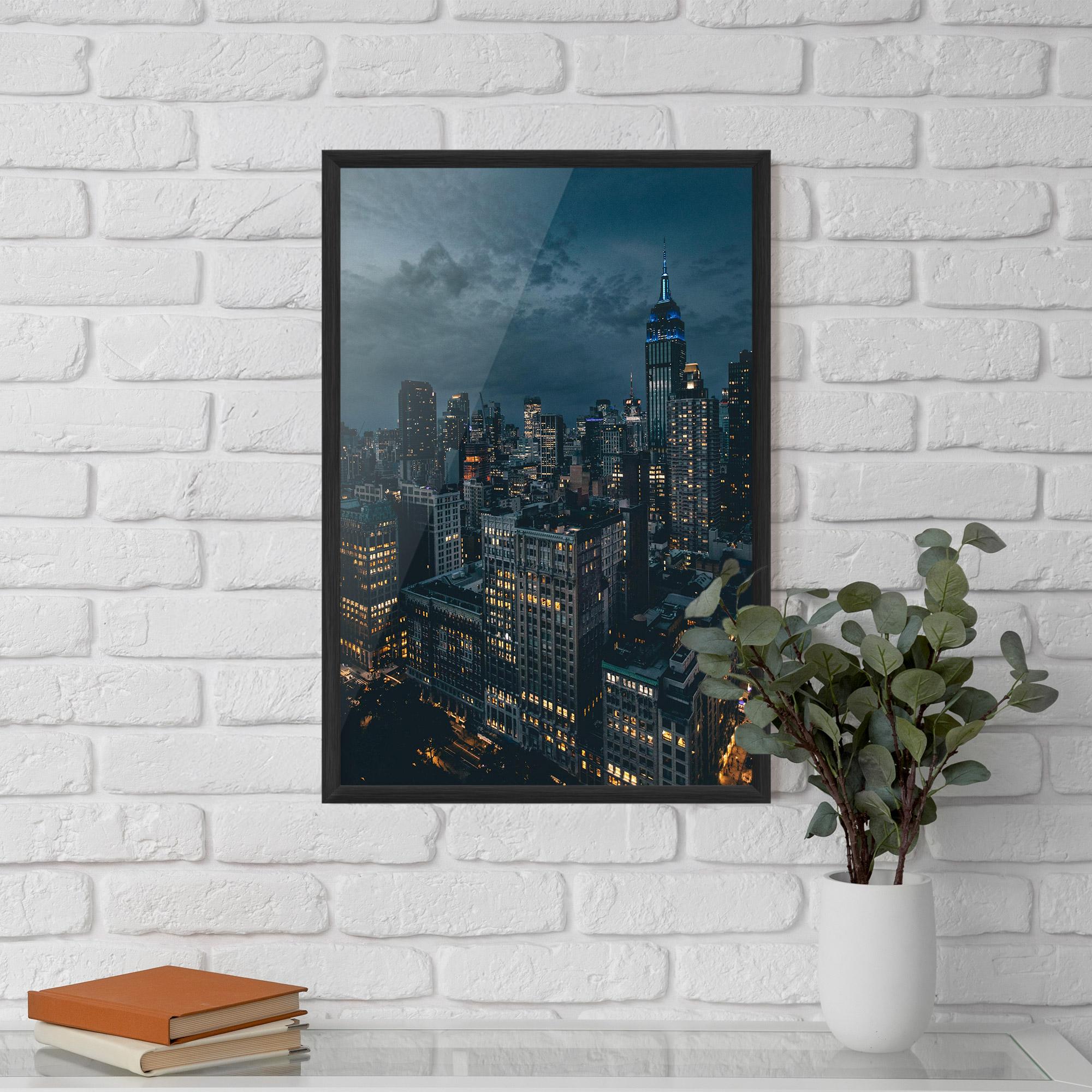 Poster Înrămat City Night mockup 5