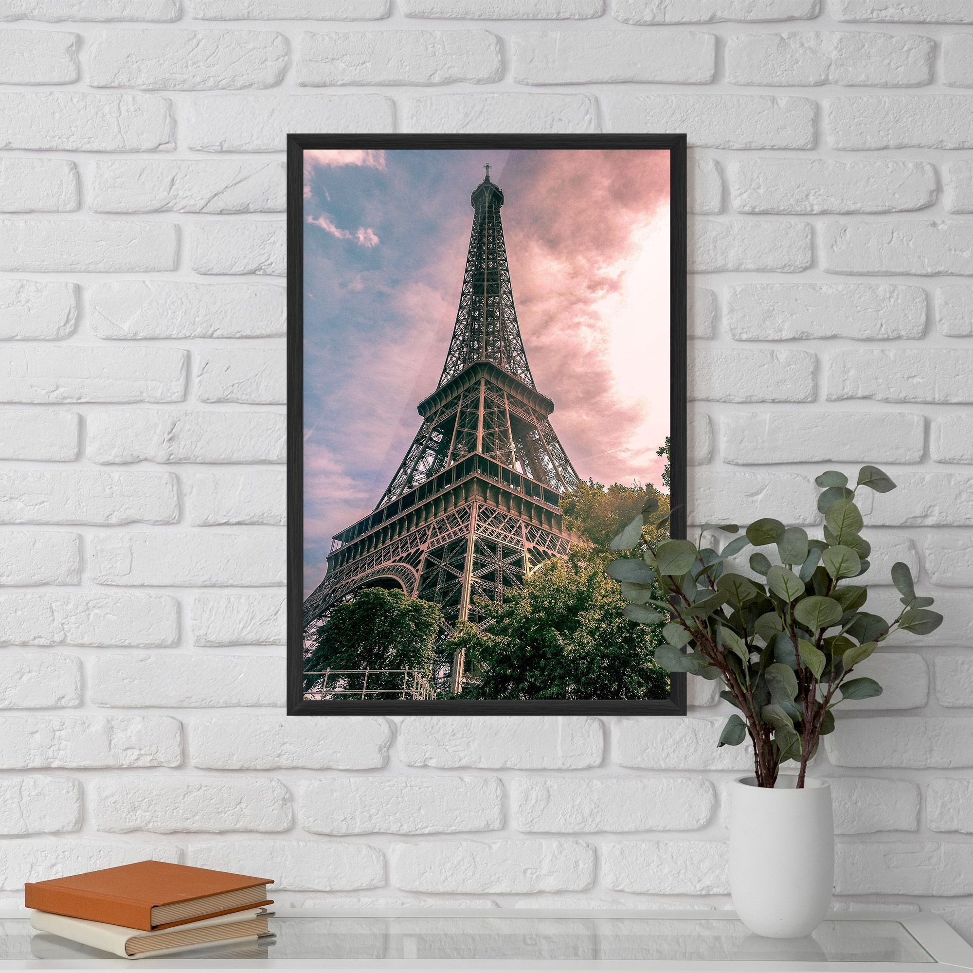 Eiffel Under Pink Sky mockup 5