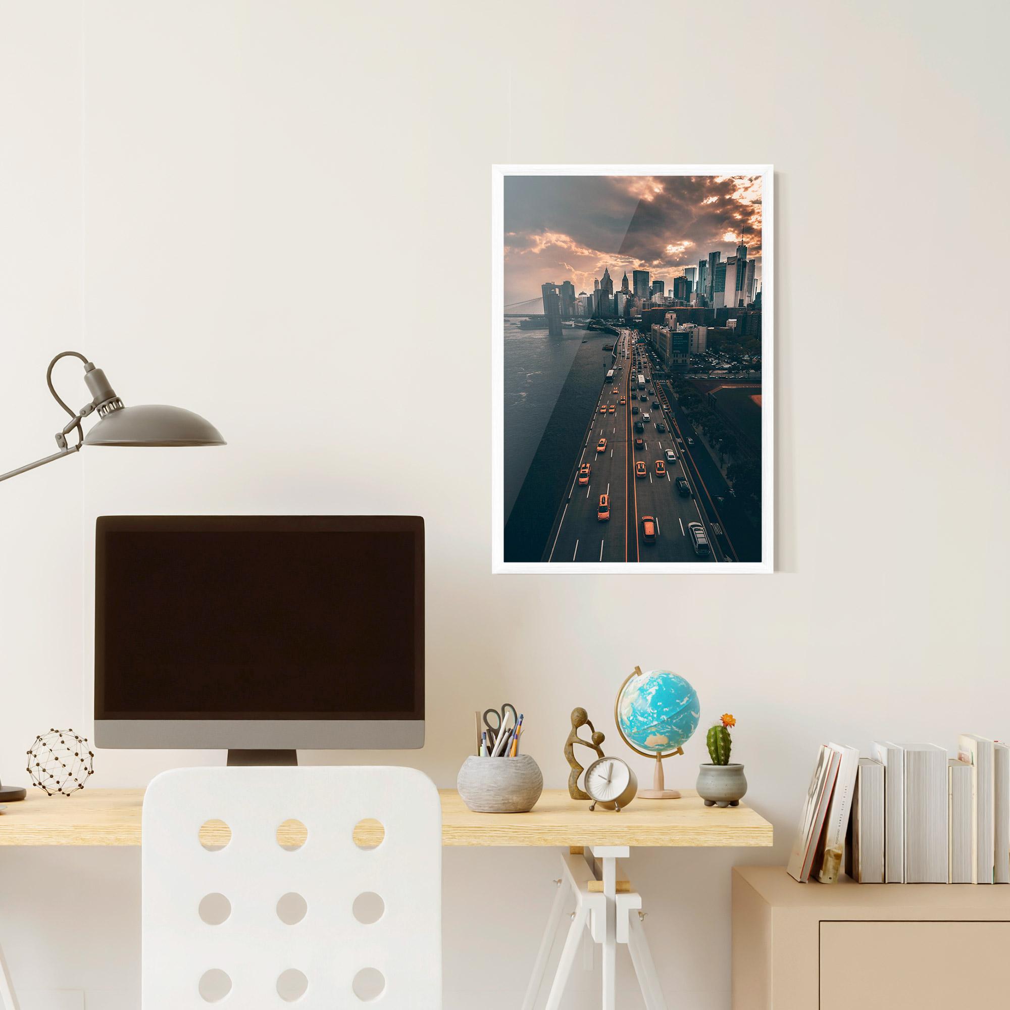 Poster Înrămat Above City mockup 6