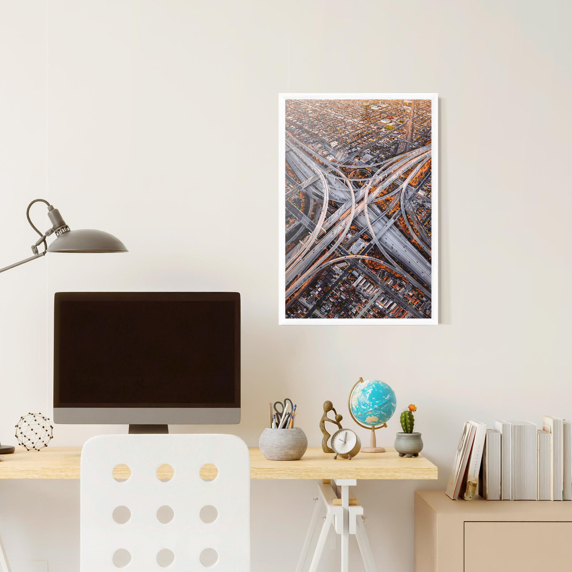 Poster Înrămat Big Road City mockup 6