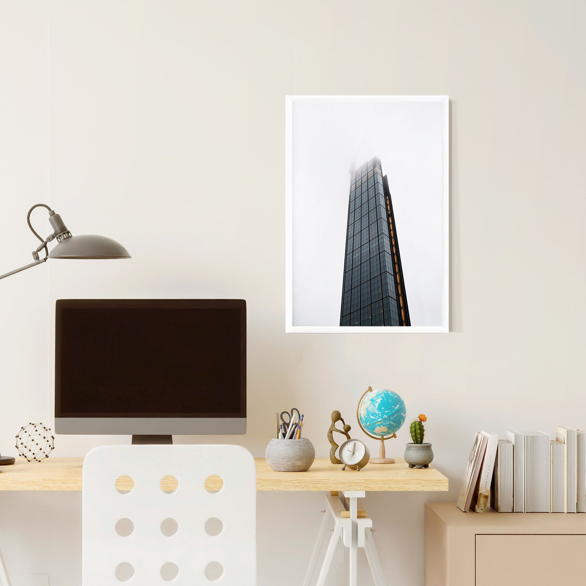 Foggy High Building mockup 6