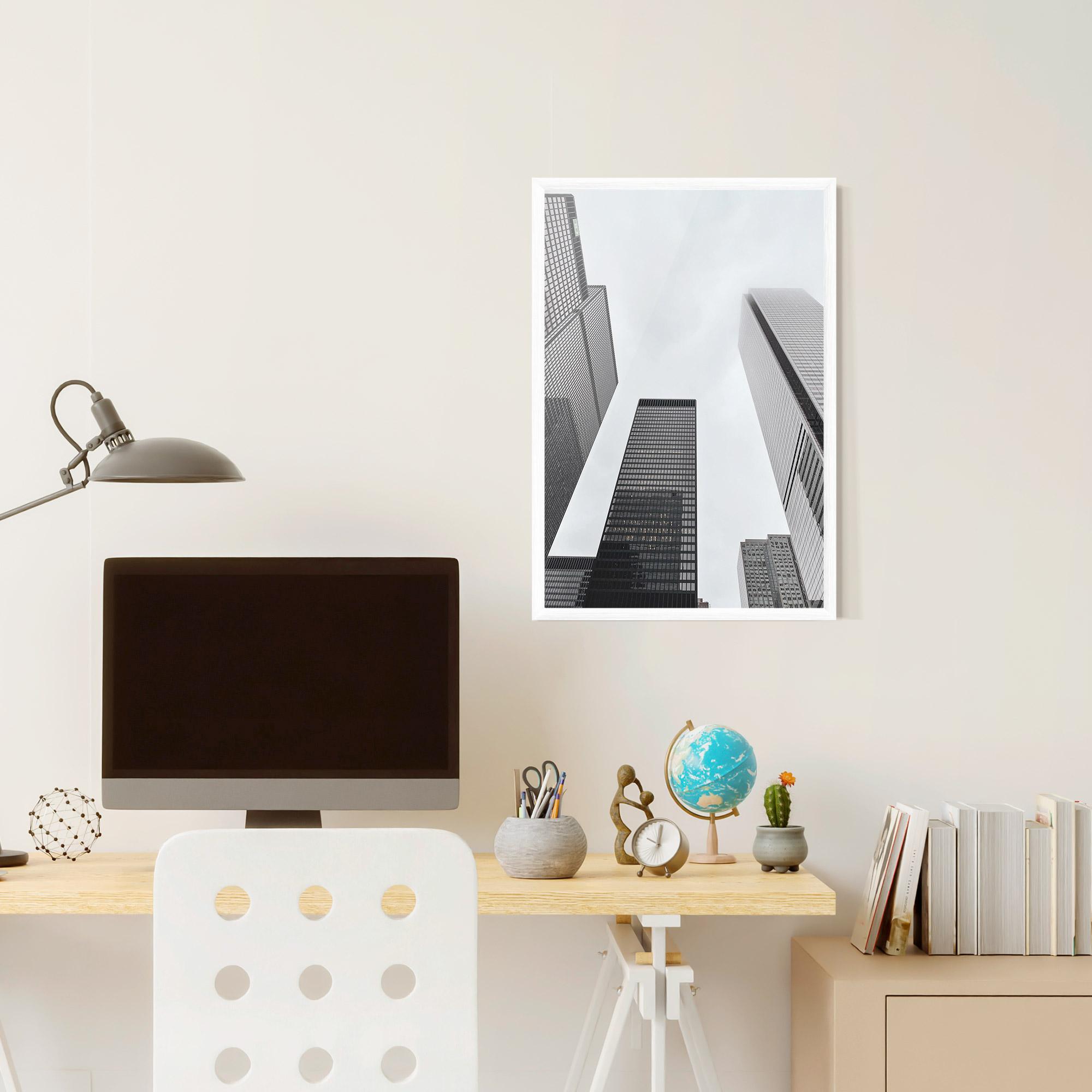 Poster Înrămat Grey High Building mockup 6
