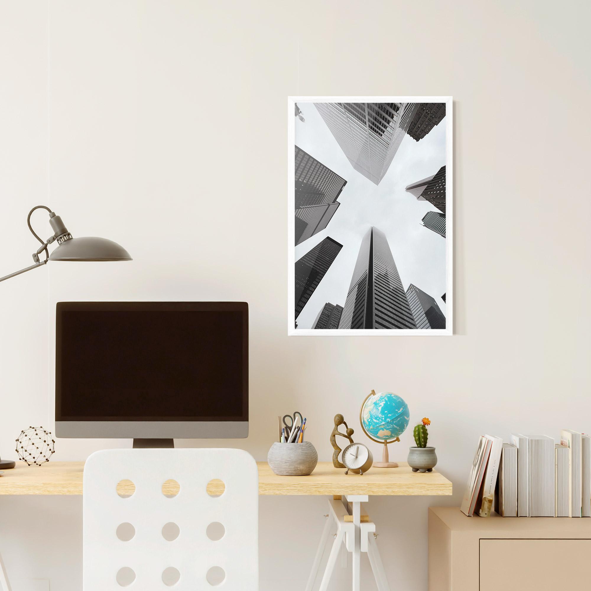 Poster Înrămat High Grey Building mockup 6