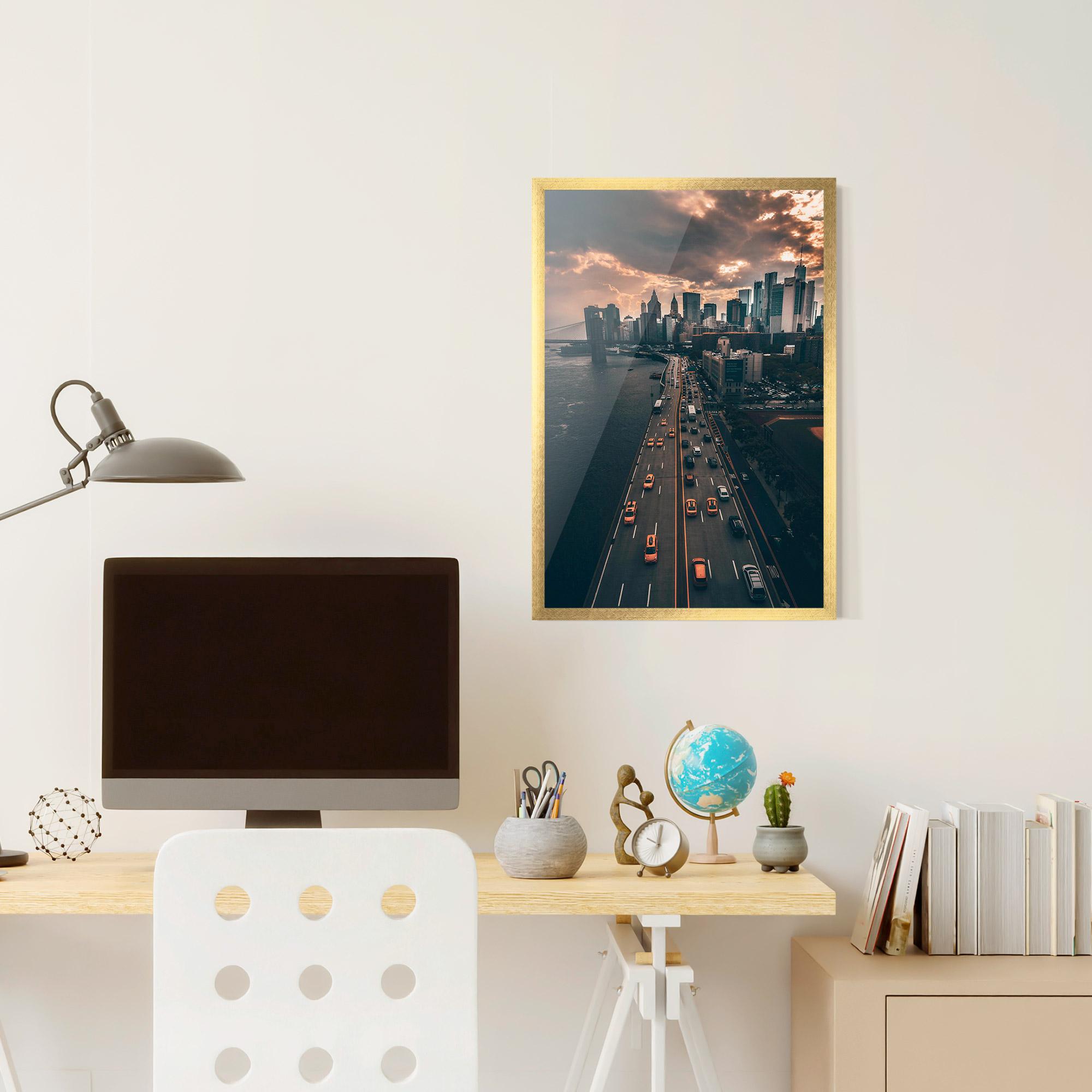 Poster Înrămat Above City mockup 6