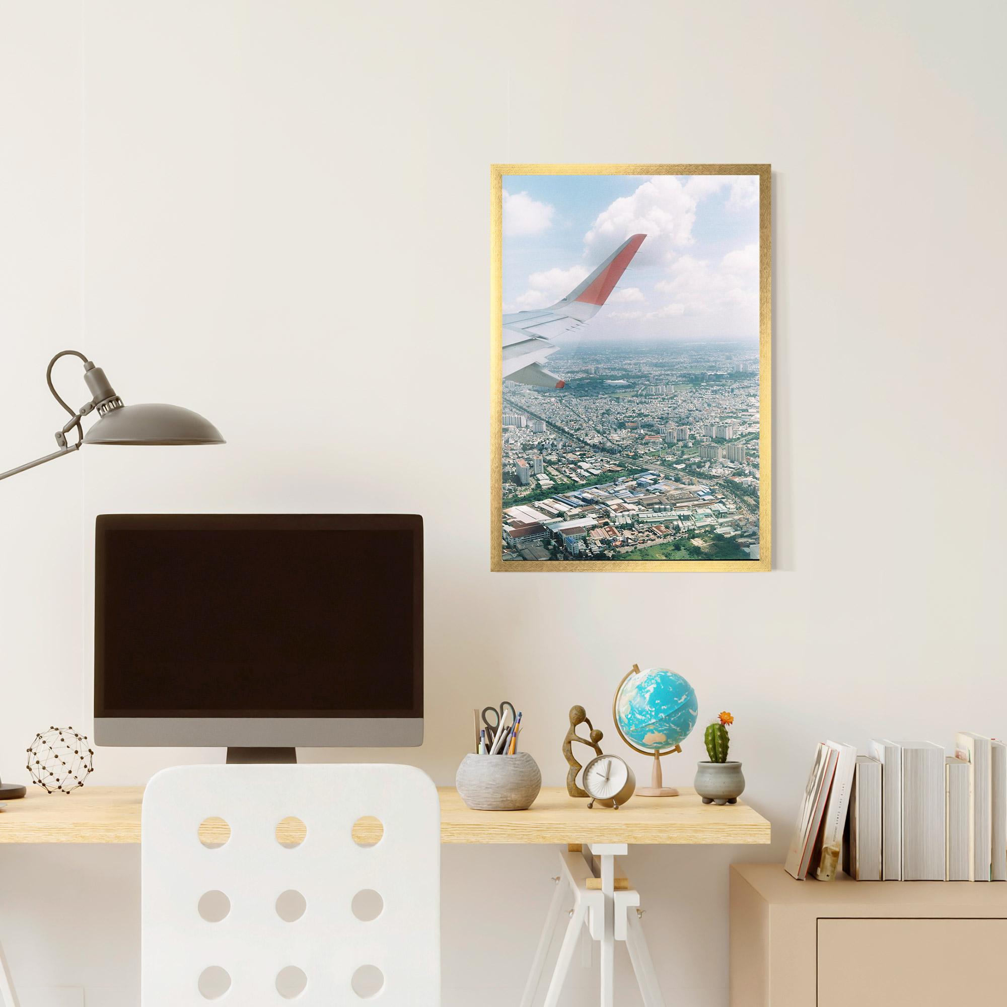 Poster Înrămat Airplane View mockup 6