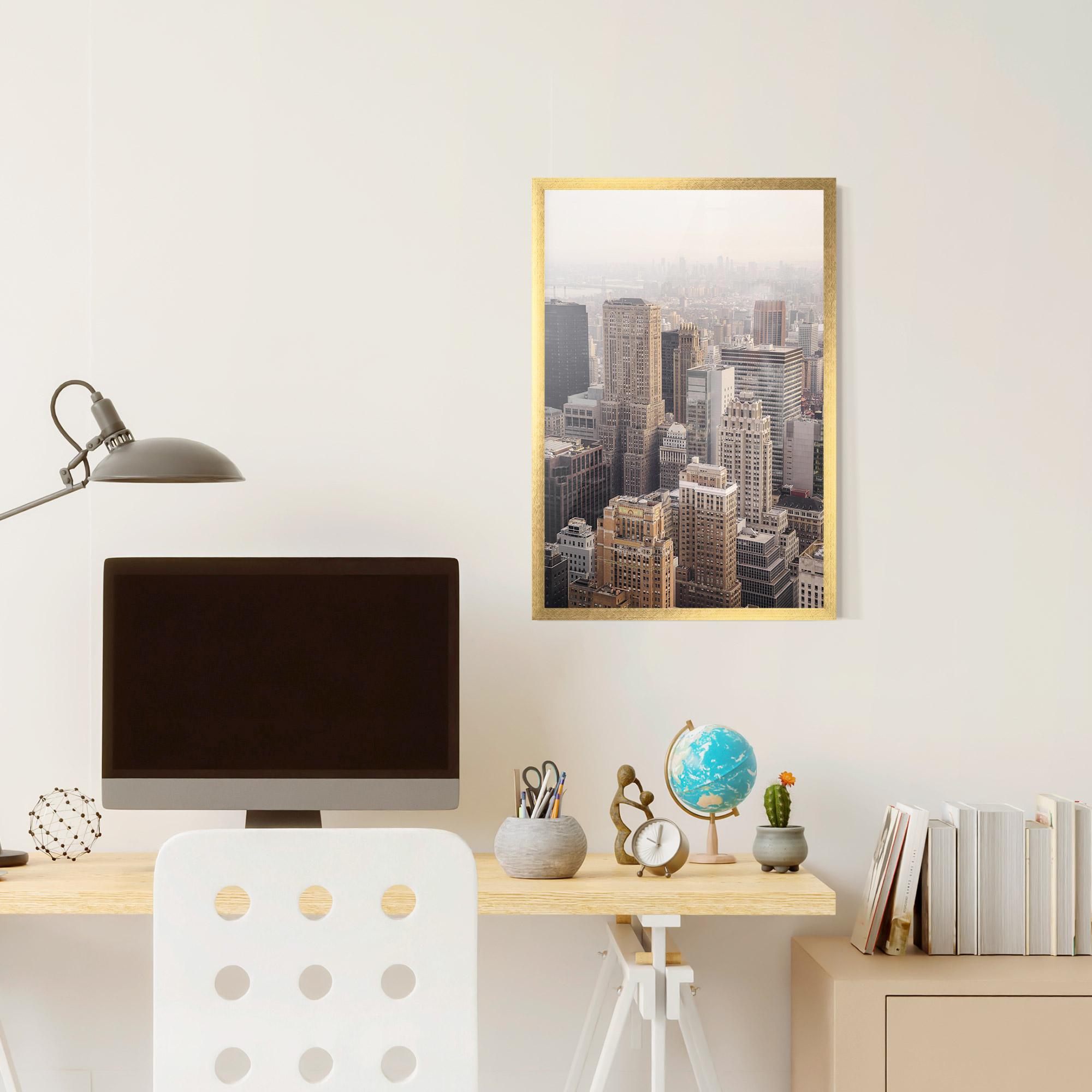 Poster Înrămat Cream Tower mockup 6