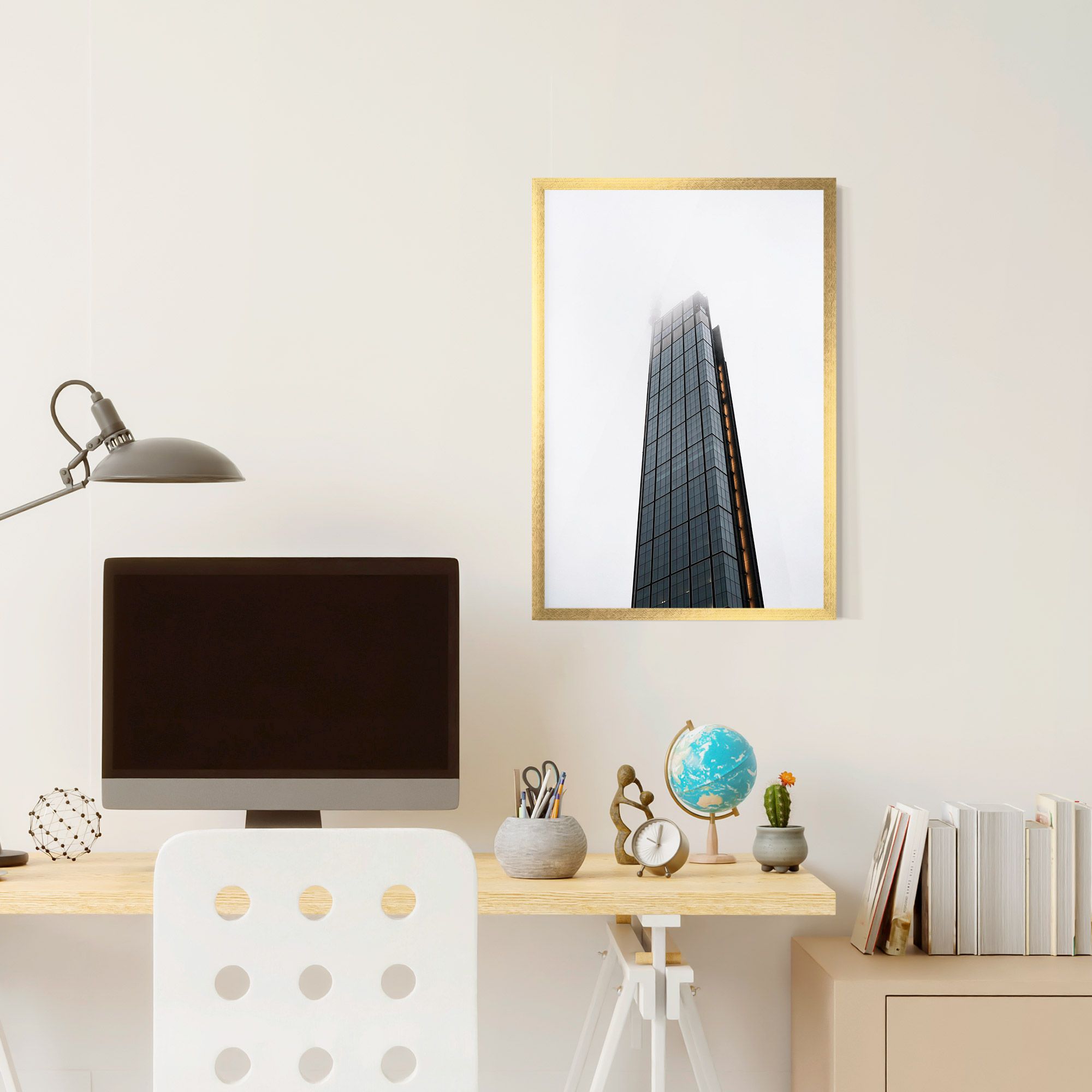 Foggy High Building mockup 6