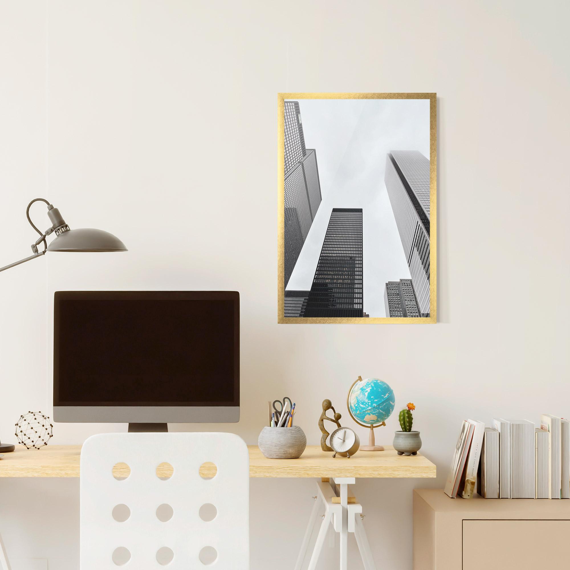 Poster Înrămat Grey High Building mockup 6