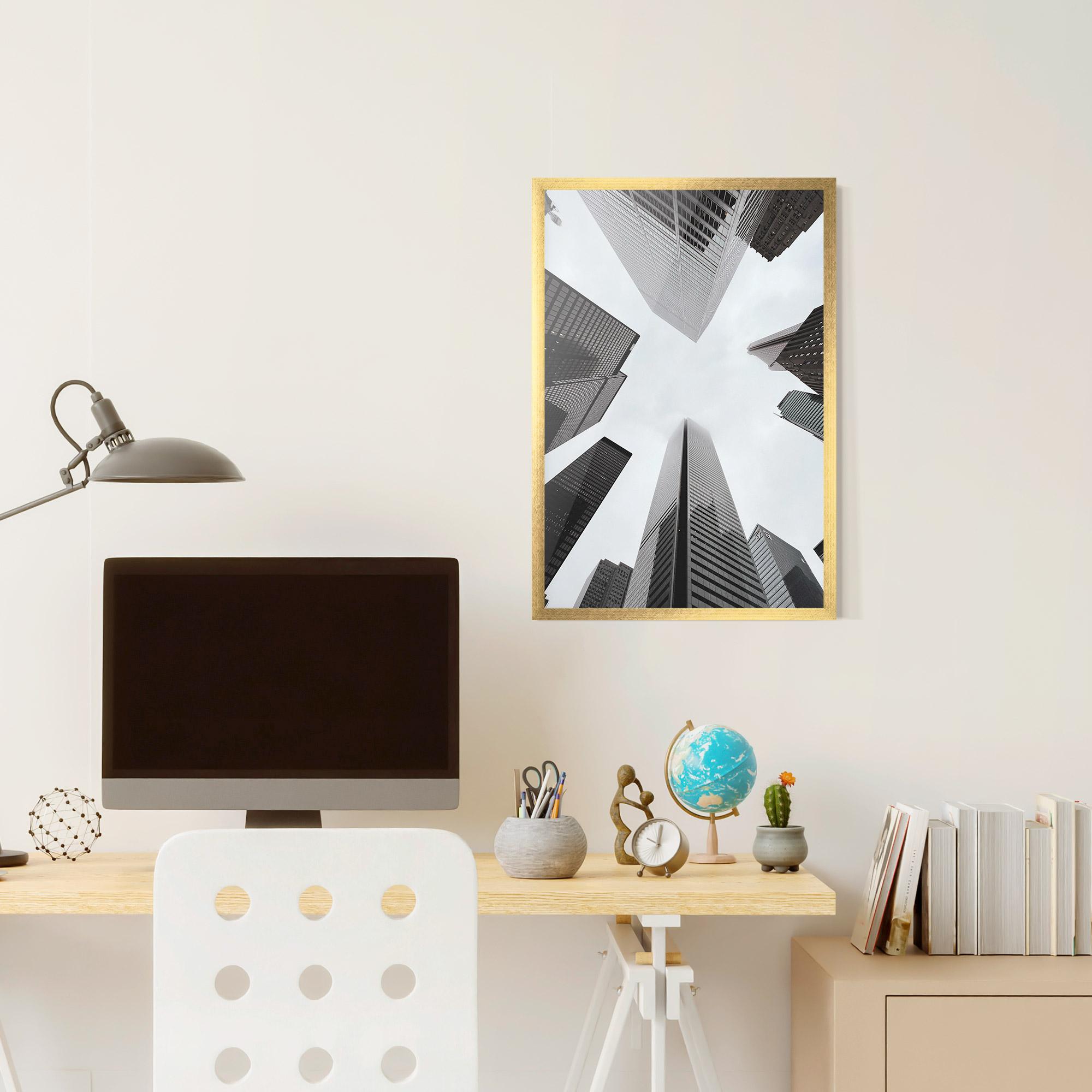 Poster Înrămat High Grey Building mockup 6