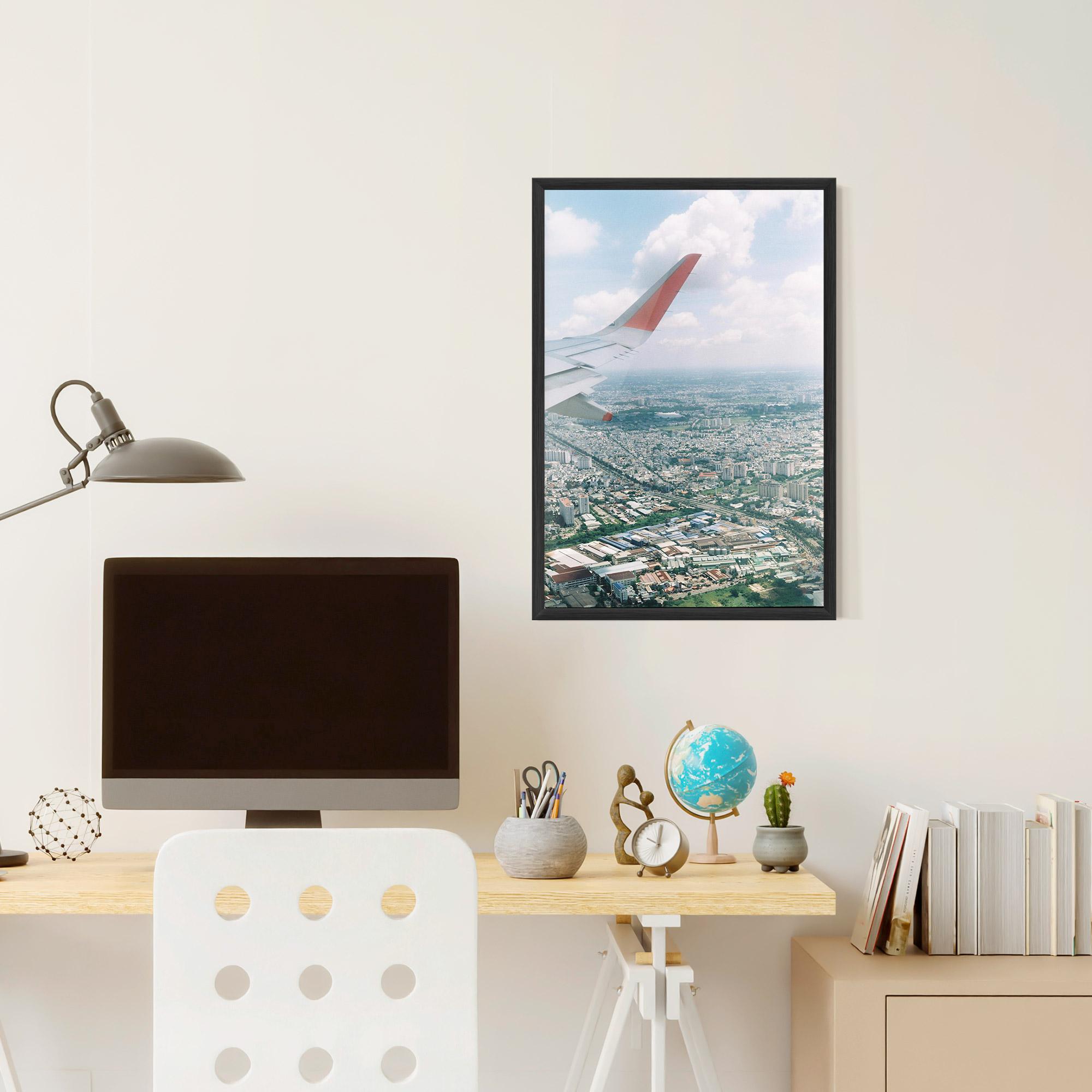 Poster Înrămat Airplane View mockup 6