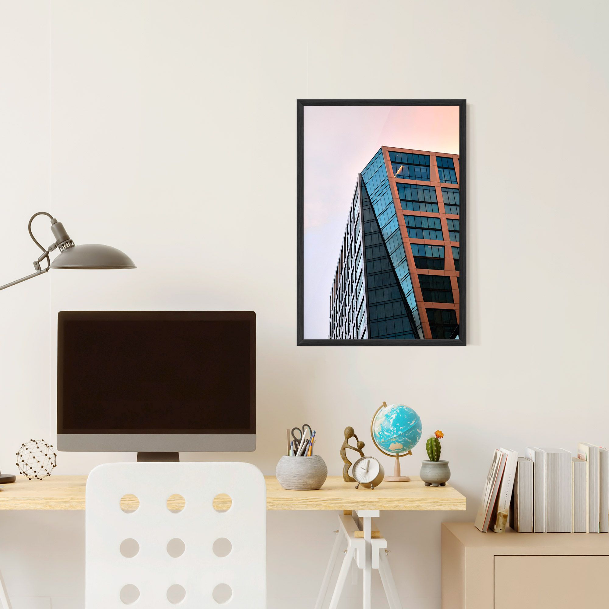 Blue Glass Building mockup 6