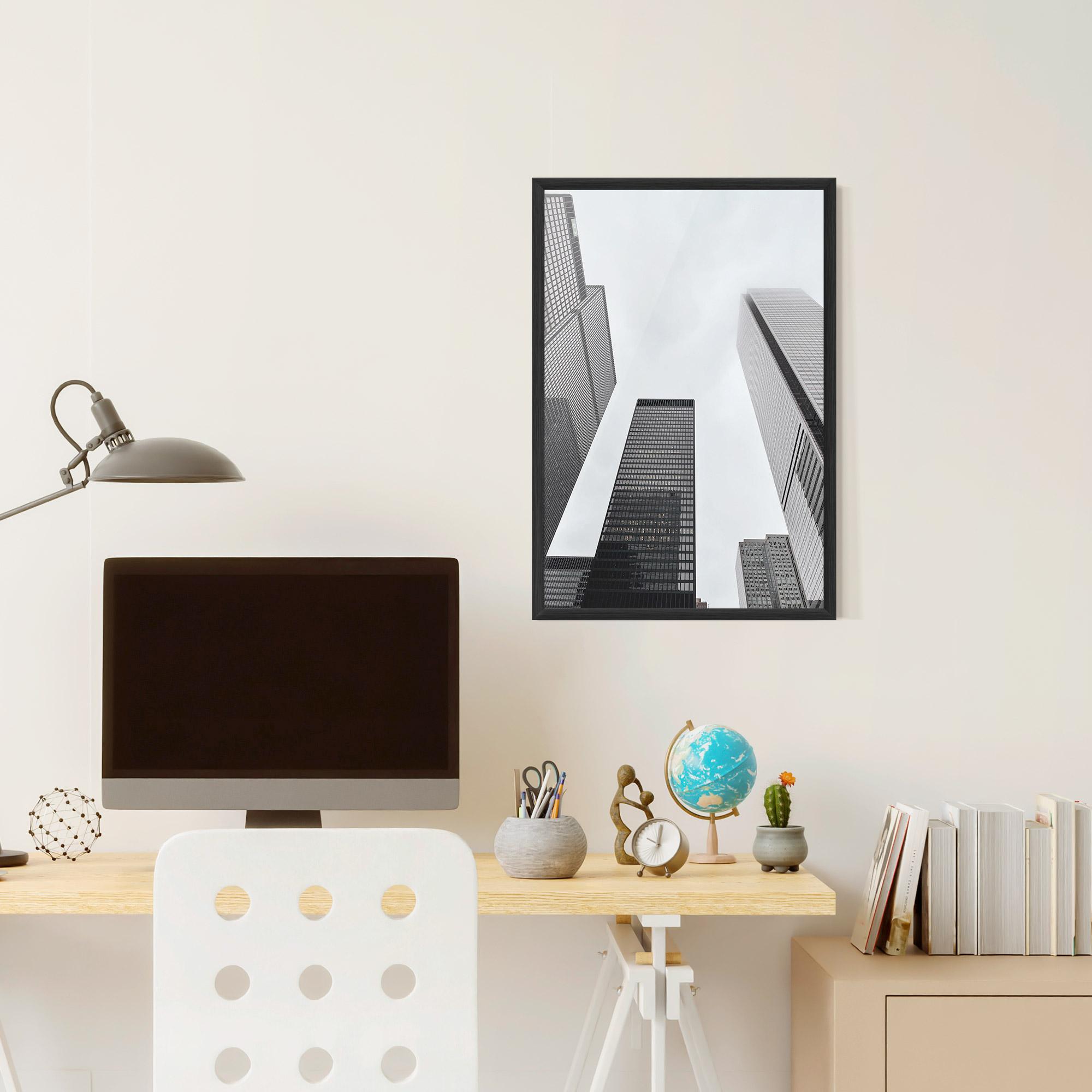 Poster Înrămat Grey High Building mockup 6