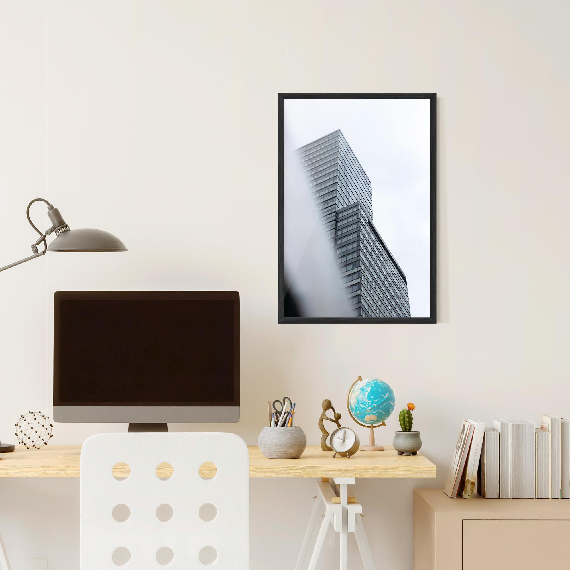 Poster Înrămat Grey White Building mockup 6