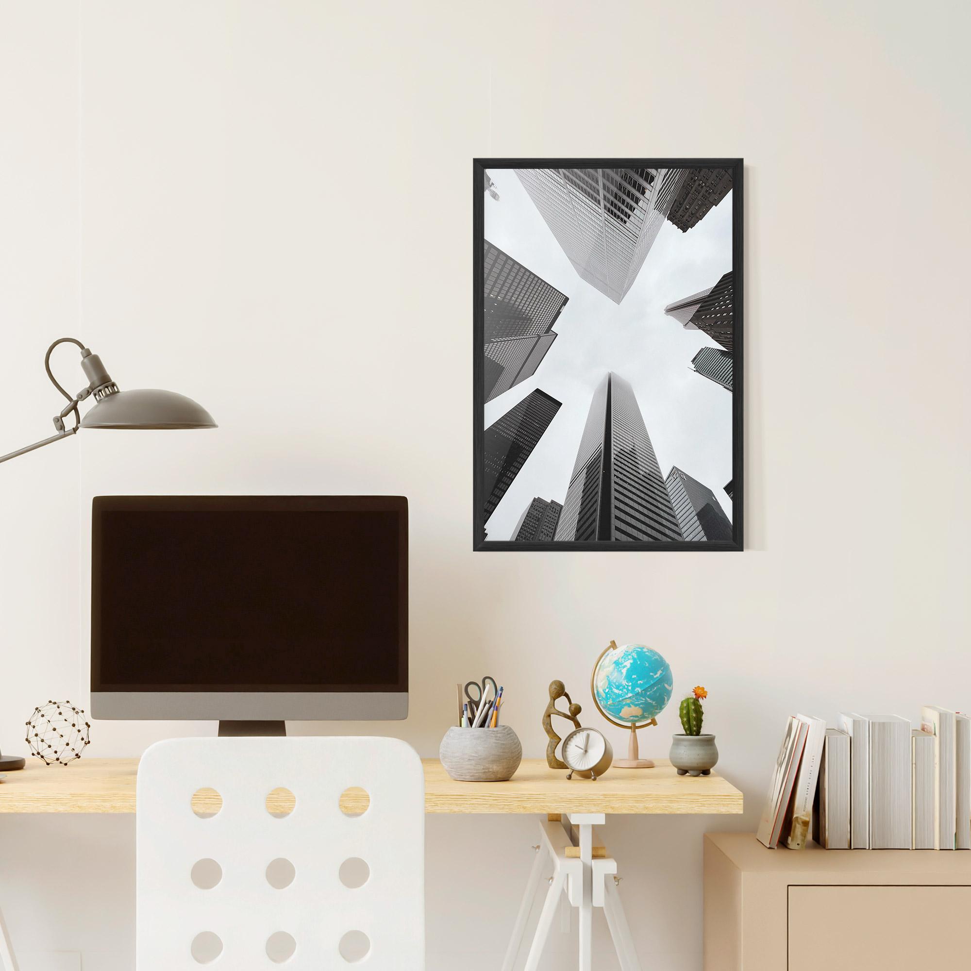 Poster Înrămat High Grey Building mockup 6