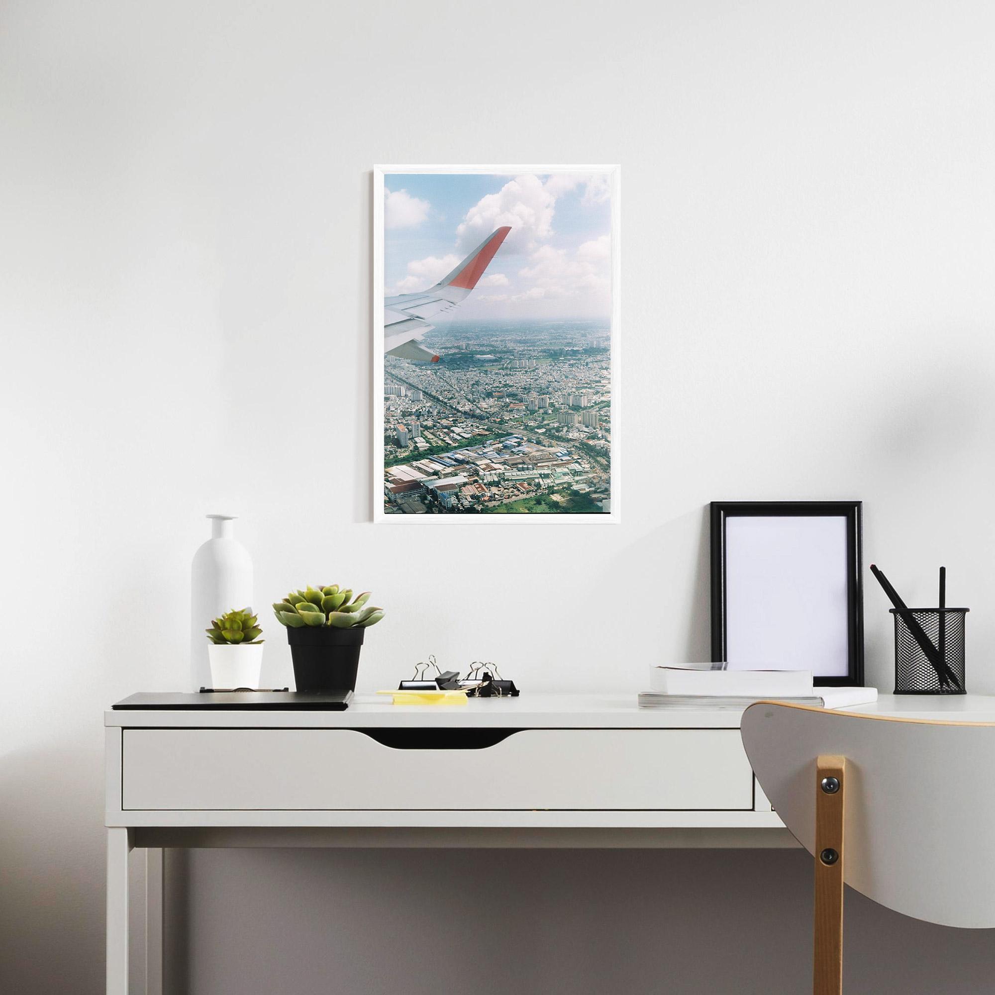 Poster Înrămat Airplane View mockup 7