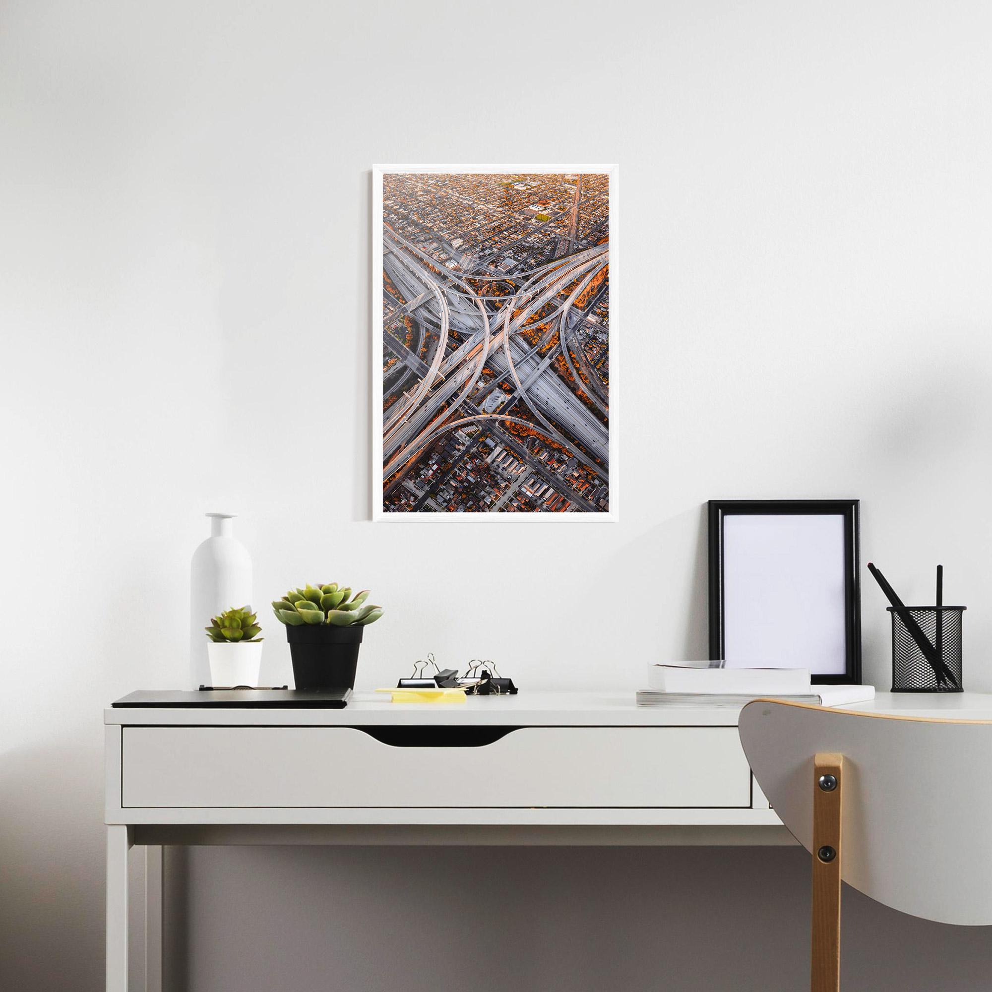 Poster Înrămat Big Road City mockup 7