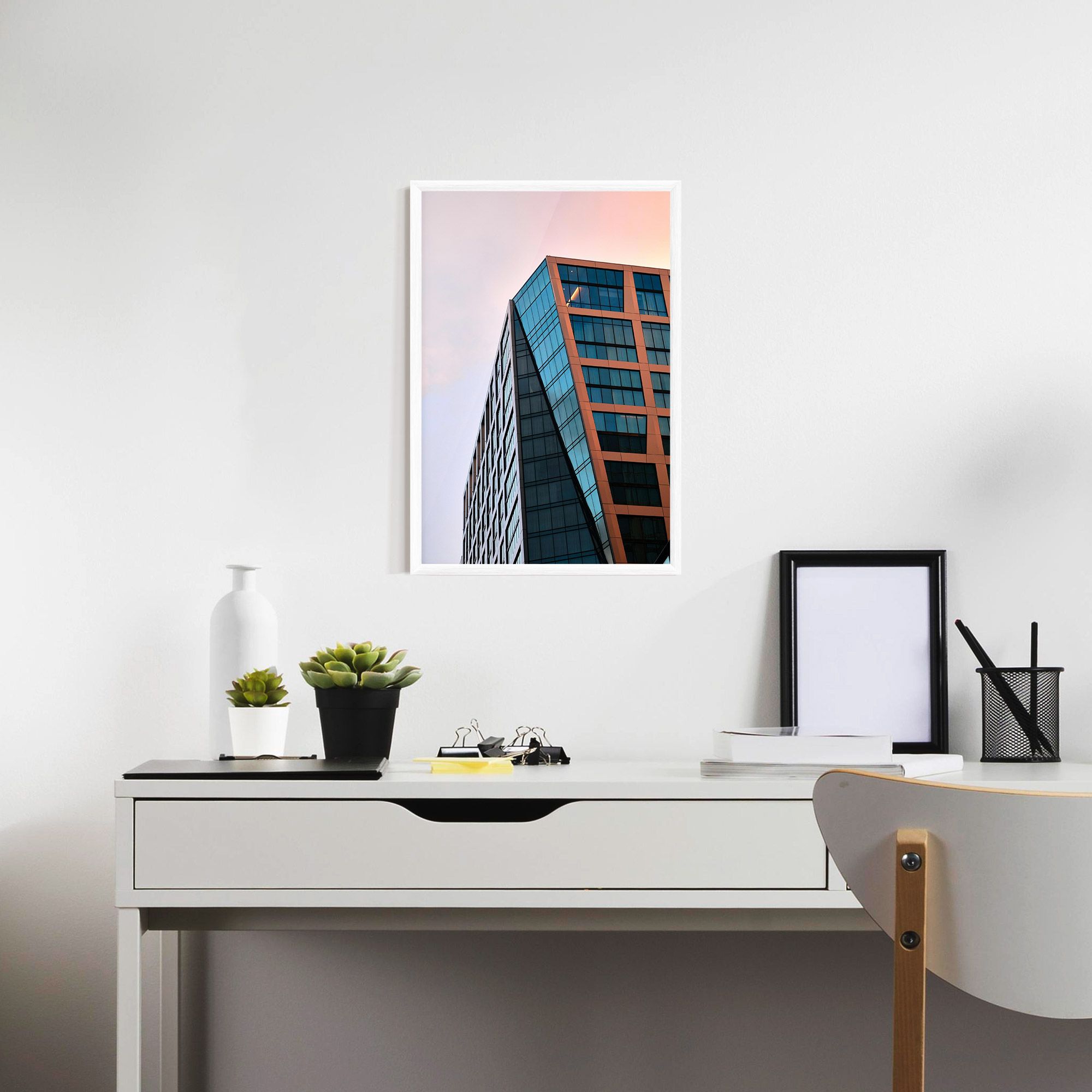 Blue Glass Building mockup 7