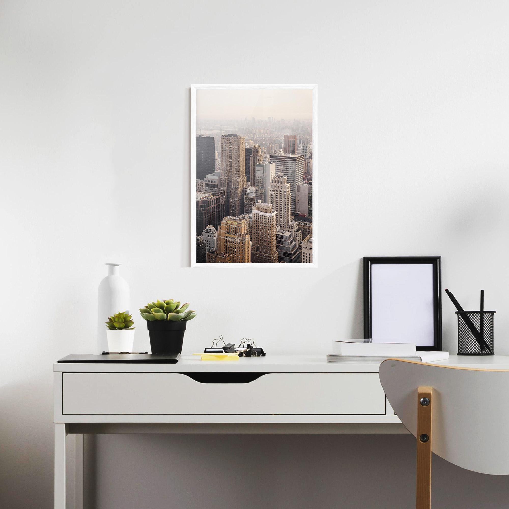 Poster Înrămat Cream Tower mockup 7