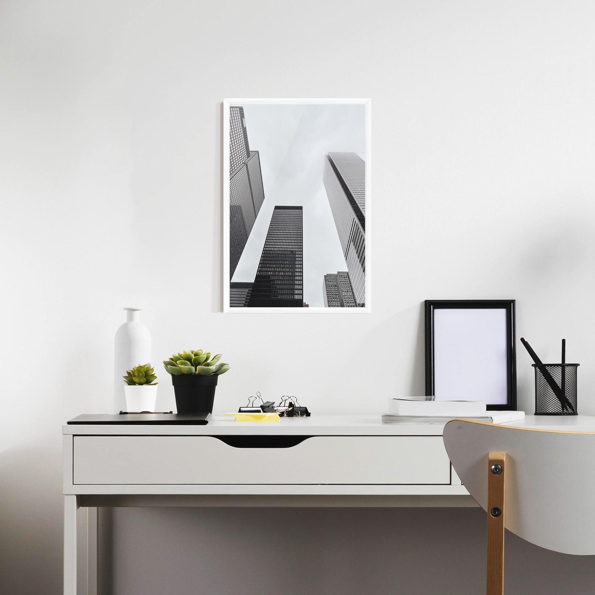 Poster Înrămat Grey High Building mockup 7