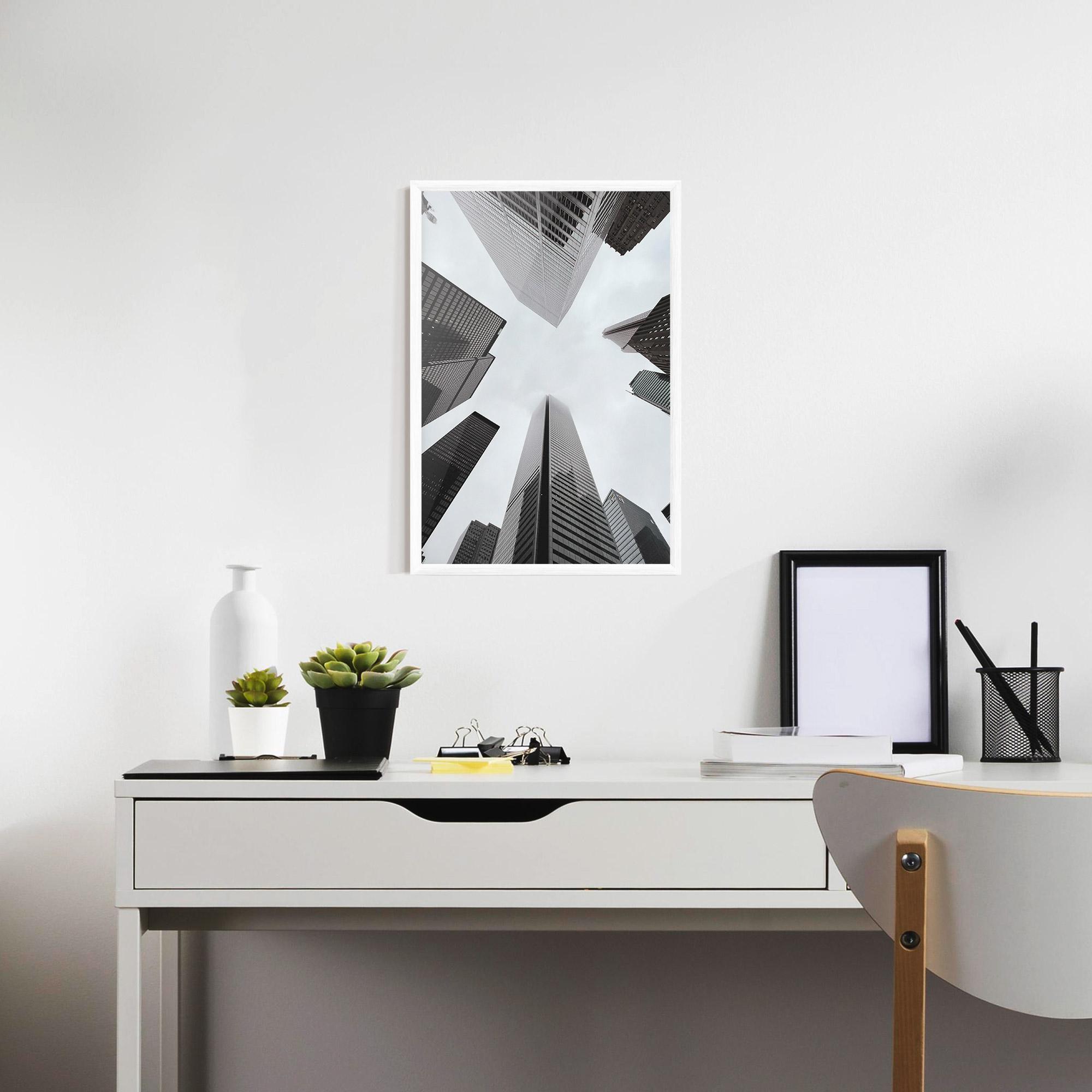 Poster Înrămat High Grey Building mockup 7