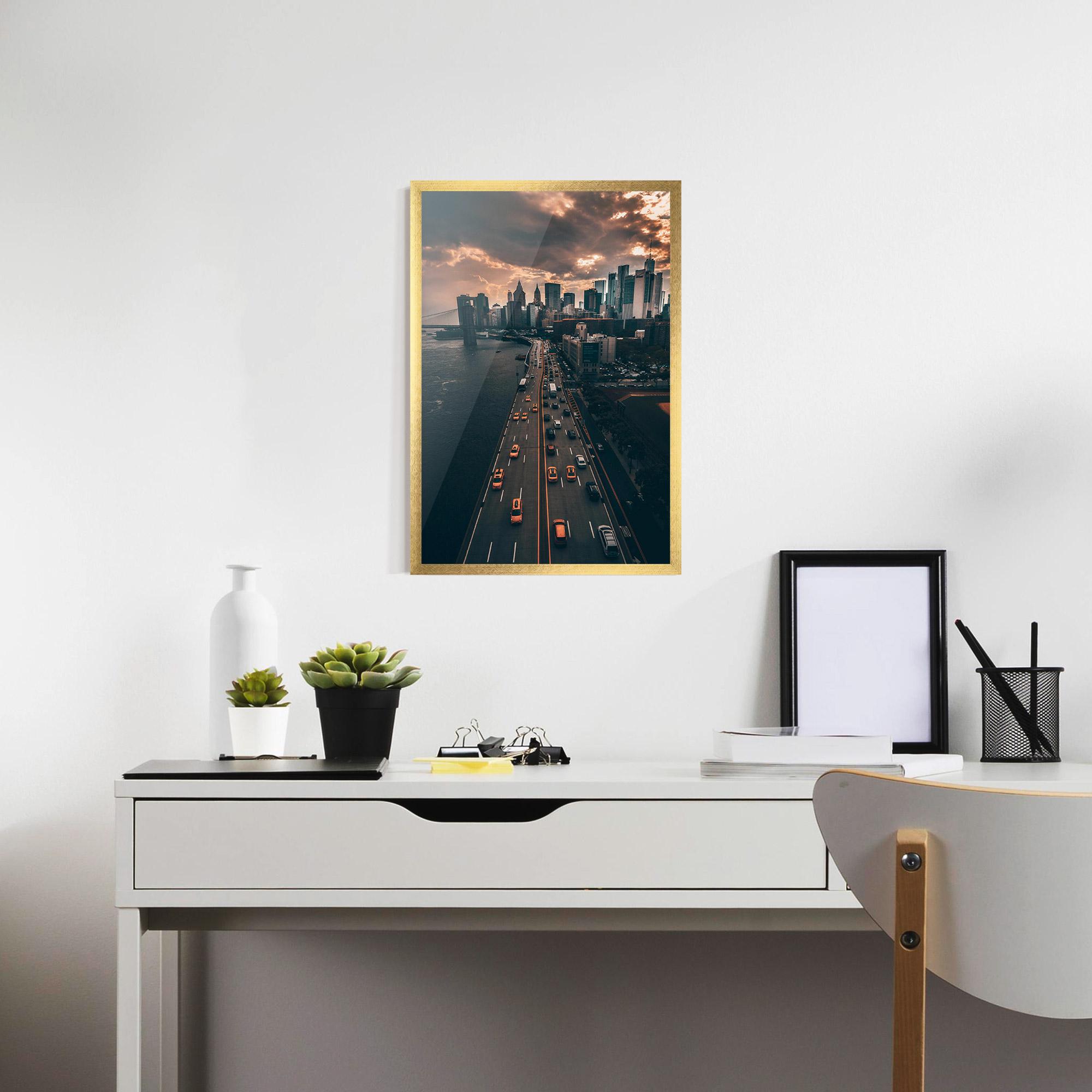 Poster Înrămat Above City mockup 7