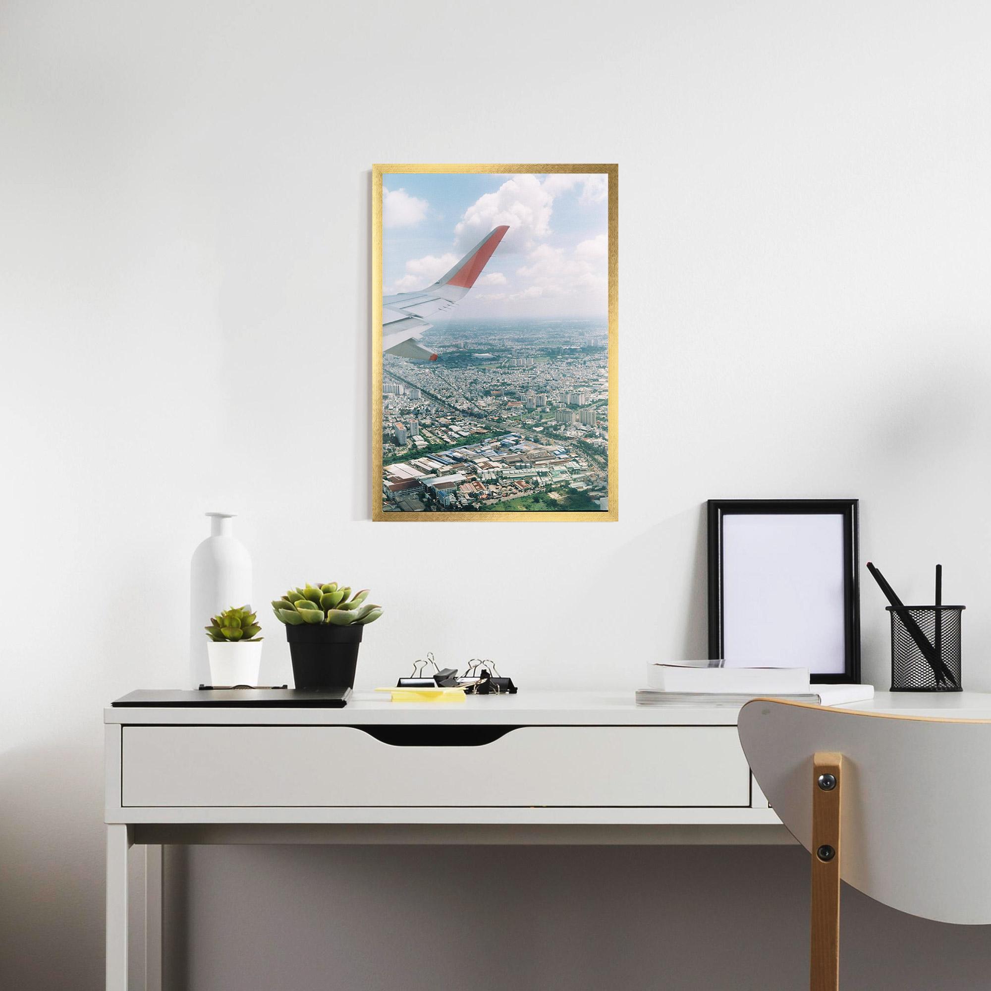 Poster Înrămat Airplane View mockup 7